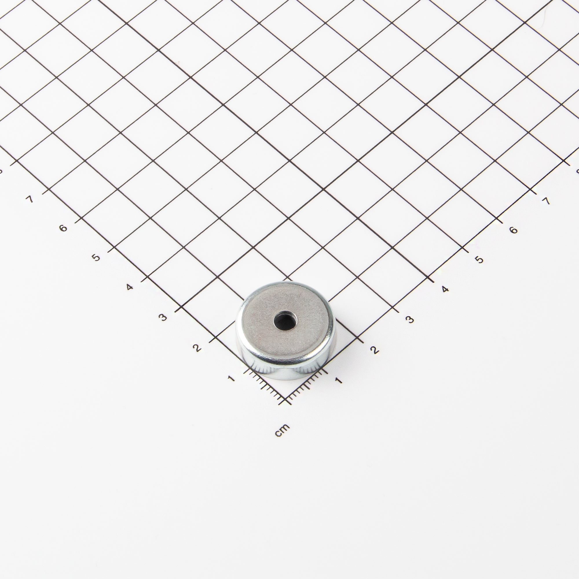 Magna-c Ferrit Flachgreifer Ø20x6mm Mit Konischer Senkung