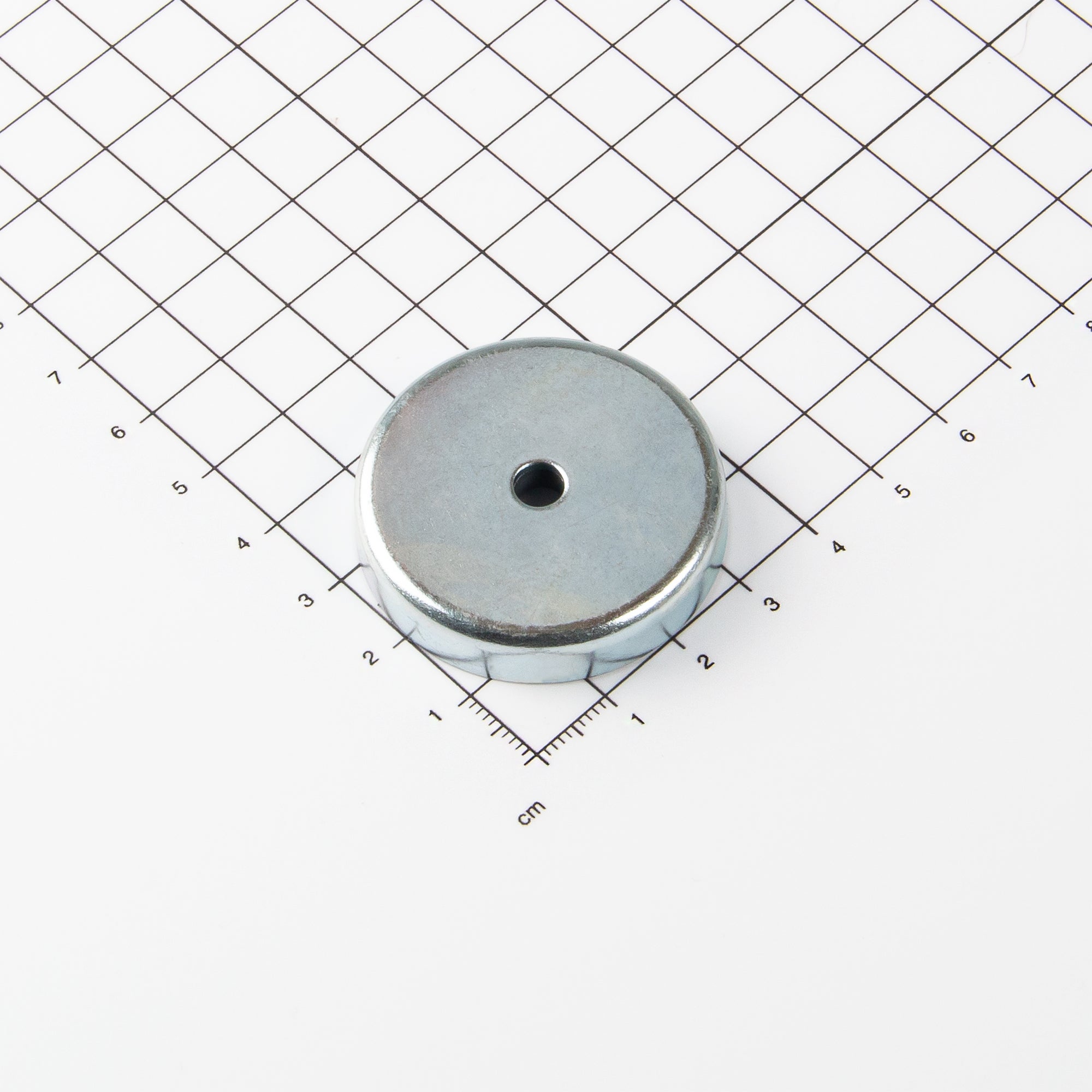 Magna-c Ferrit Flachgreifer Ø40x8mm Mit Konischer Senkung
