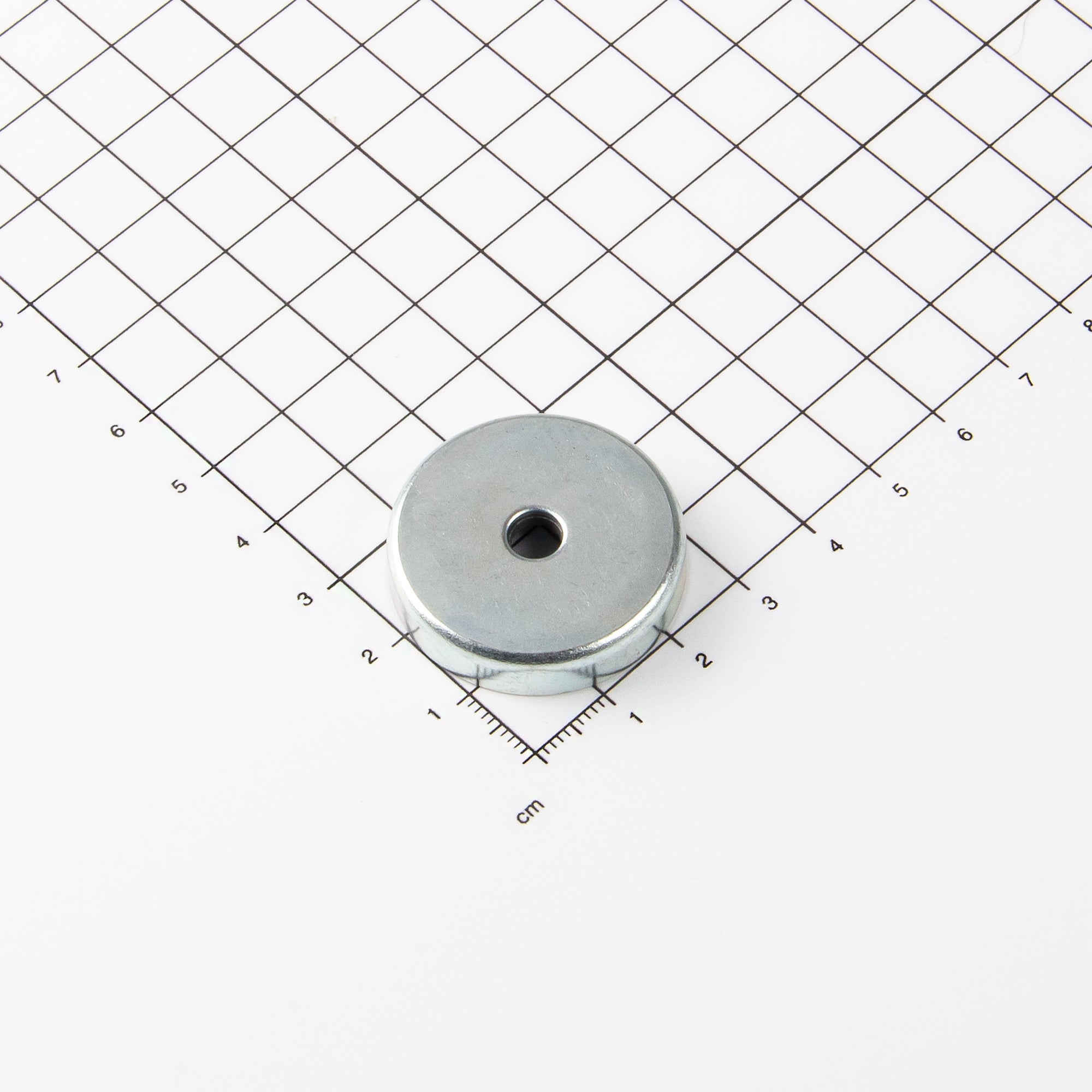 Magna-c Ferrit Flachgreifer Ø32x7mm Mit Konischer Senkung