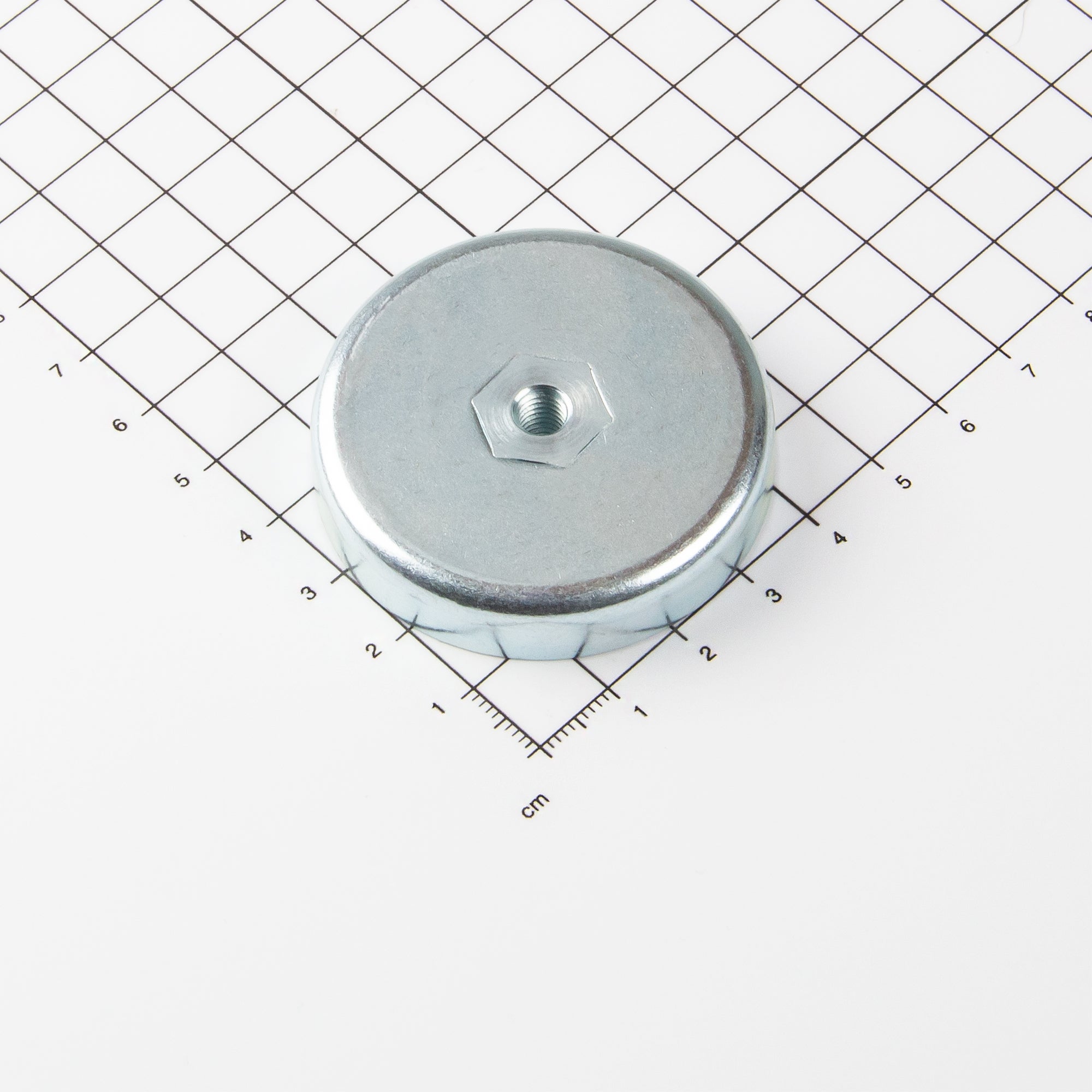 Magna-c Ferrit Flachgreifer Mit Innengewinde Ø50x10mm