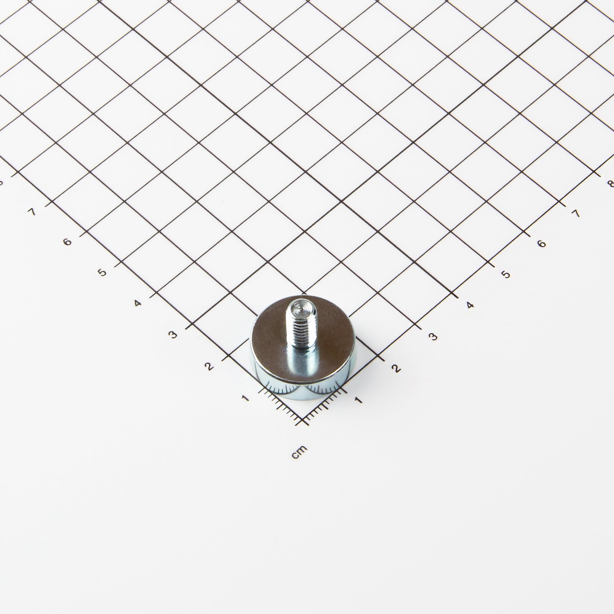 Magna-c Neodym Flachgreifer Mit Gewindezapfen Ø20x6mm
