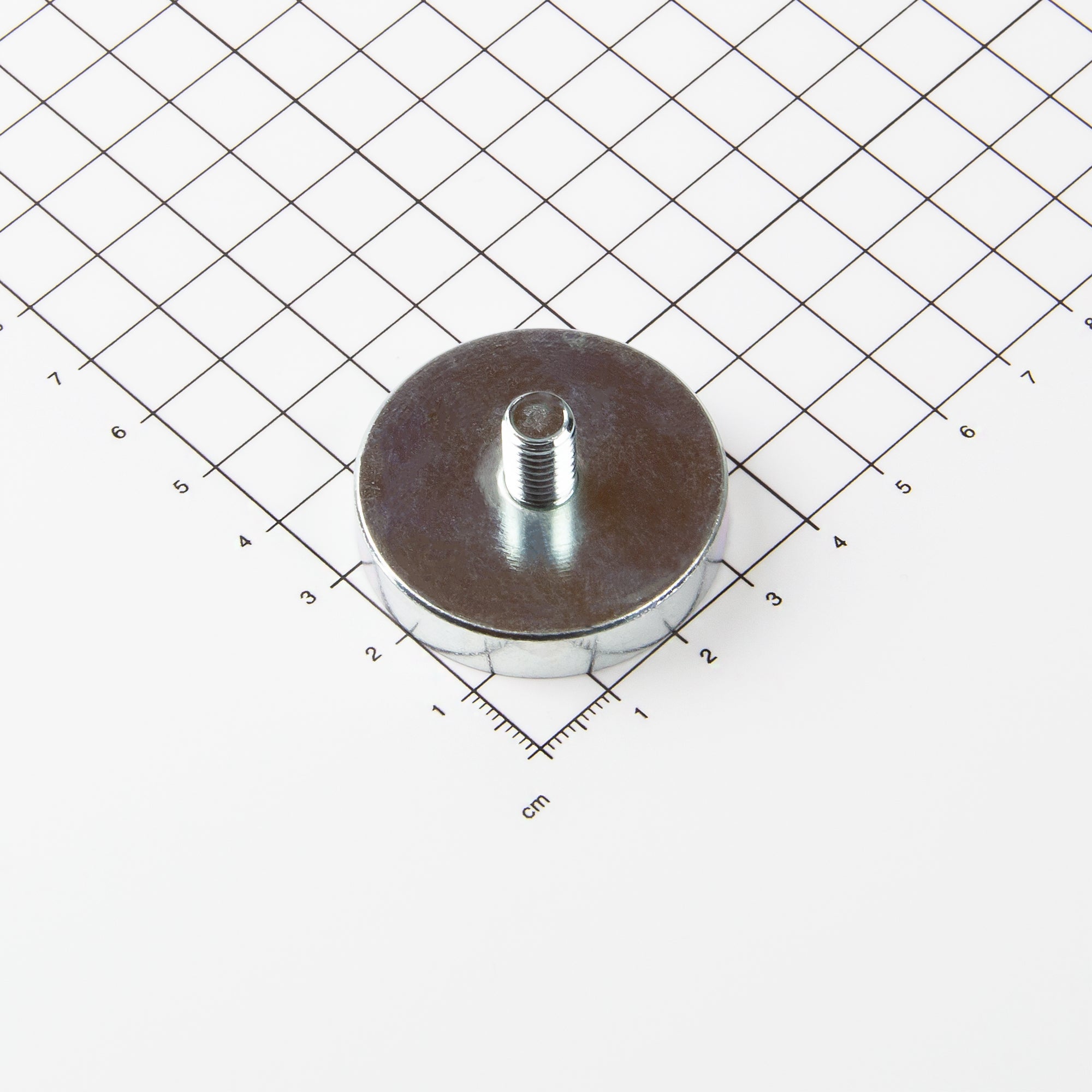 Magna-c Neodym Flachgreifer Mit Gewindezapfen Ø40x8mm