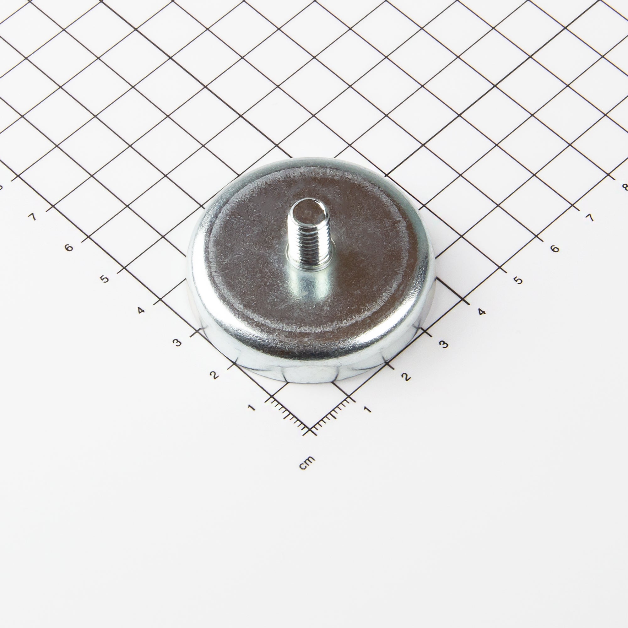 Magna-c Neodym Flachgreifer Mit Gewindezapfen Ø47x9,2mm