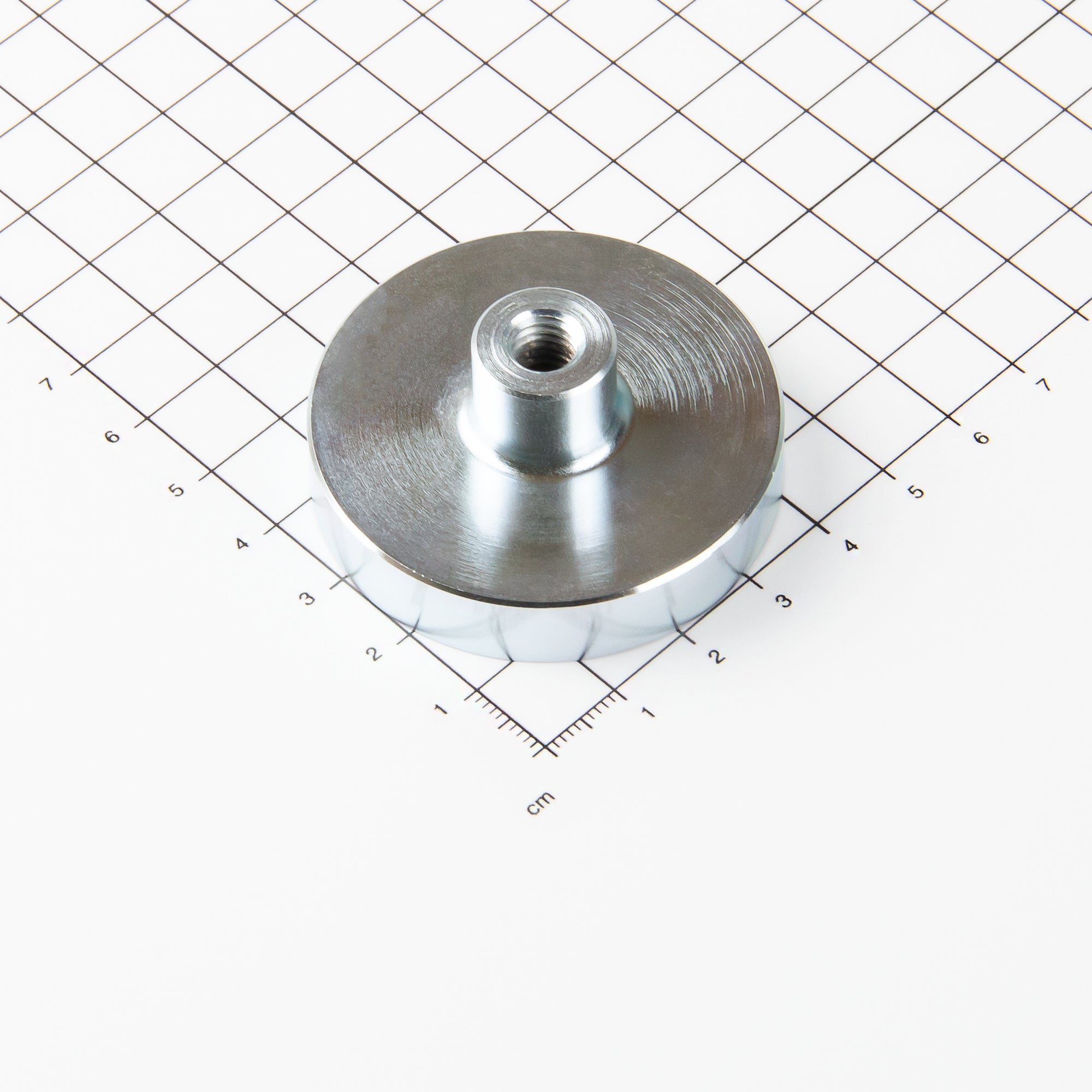 Magna-c Neodym Flachgreifer Mit Gewindebuchse Ø50x22mm