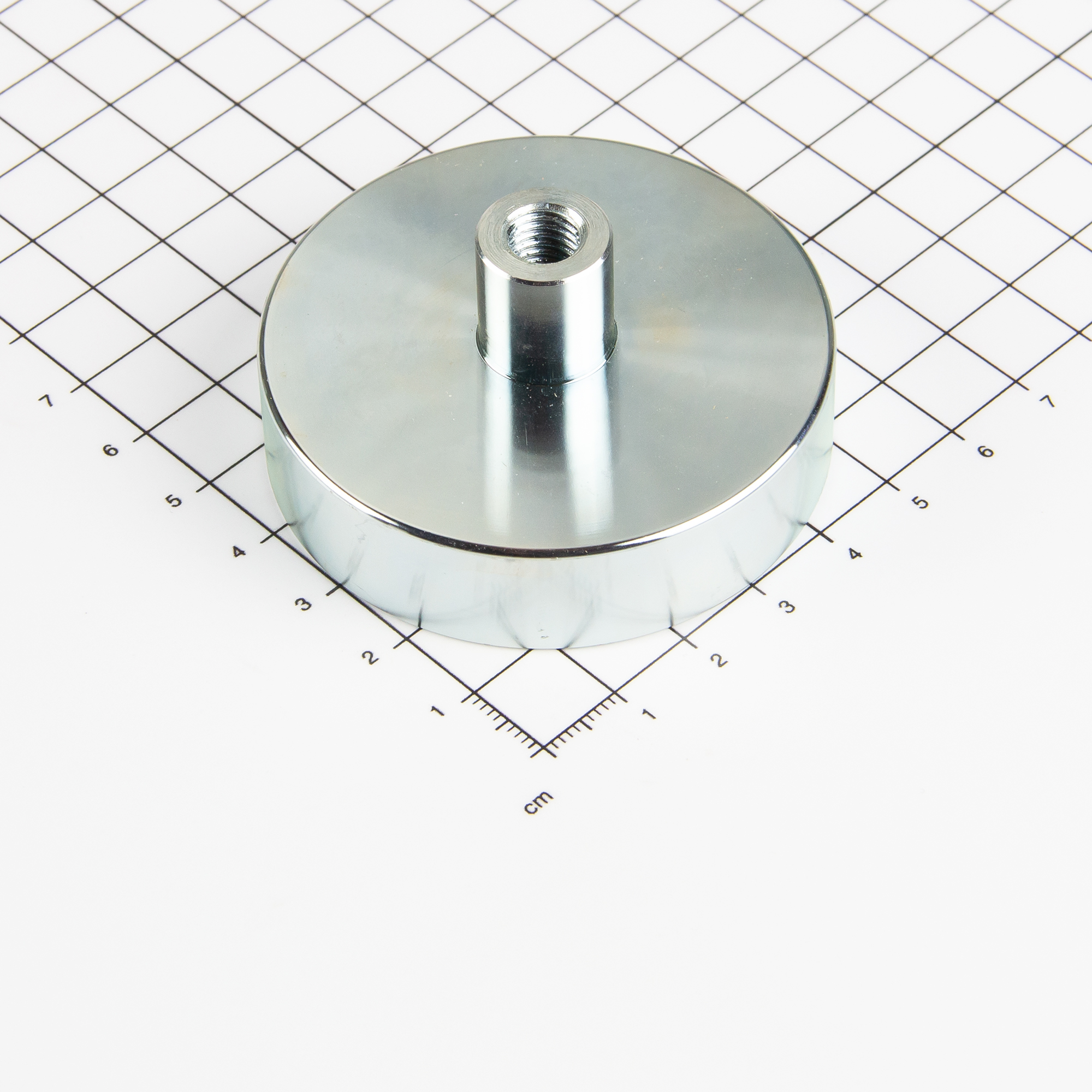 Magna-c Neodym Flachgreifer Mit Gewindebuchse Ø60x30mm