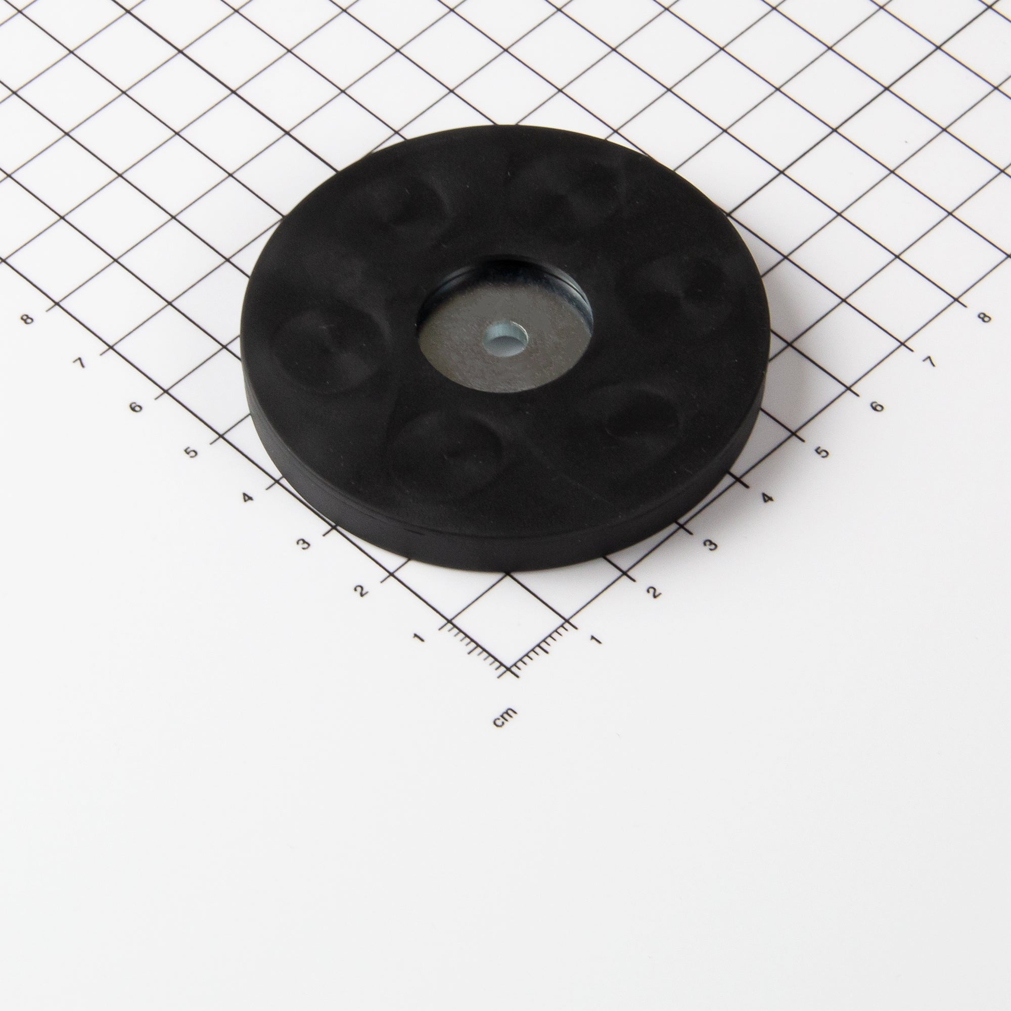 Magna-c Gummiertes Magnetsystem Ø66x8,5mm Mit Zylindrischer Senkung