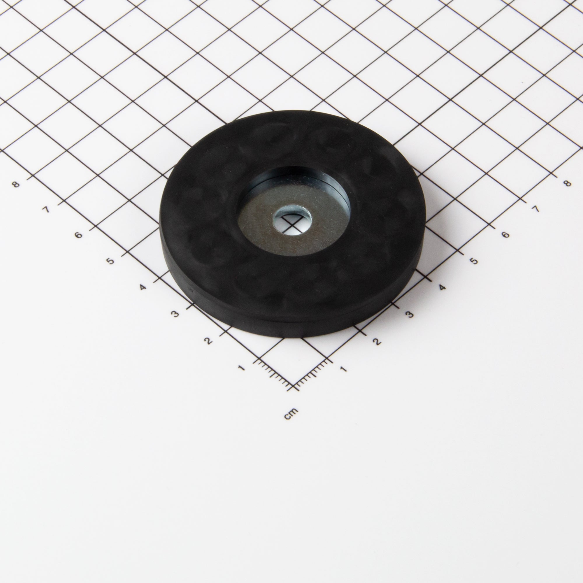 Magna-c Gummiertes Magnetsystem Ø57x7,6mm Mit Zylindrischer Senkung
