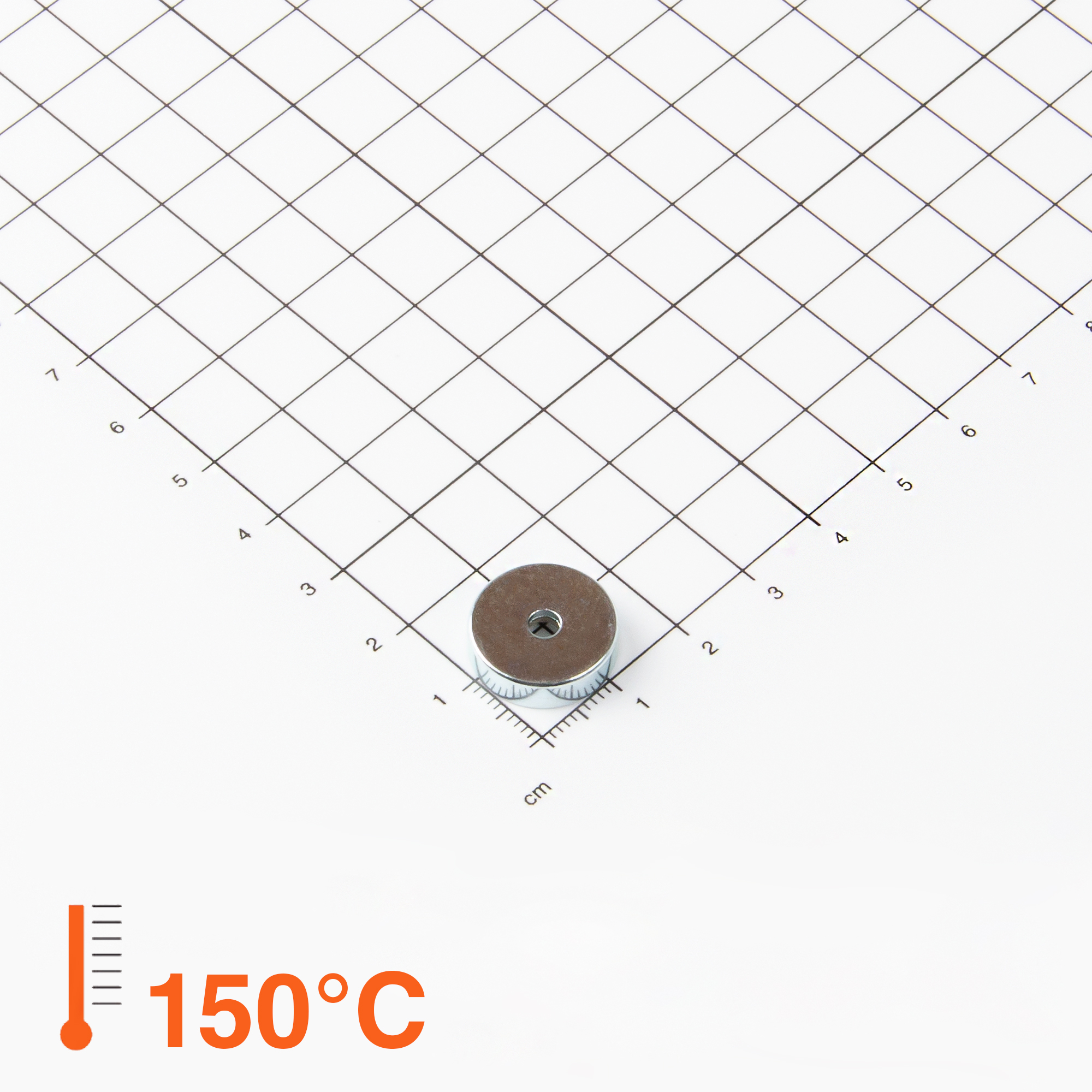 Magna-c Neodym Flachgreifer Ø16x4,5mm Mit Konischer Senkung Bis 150°...