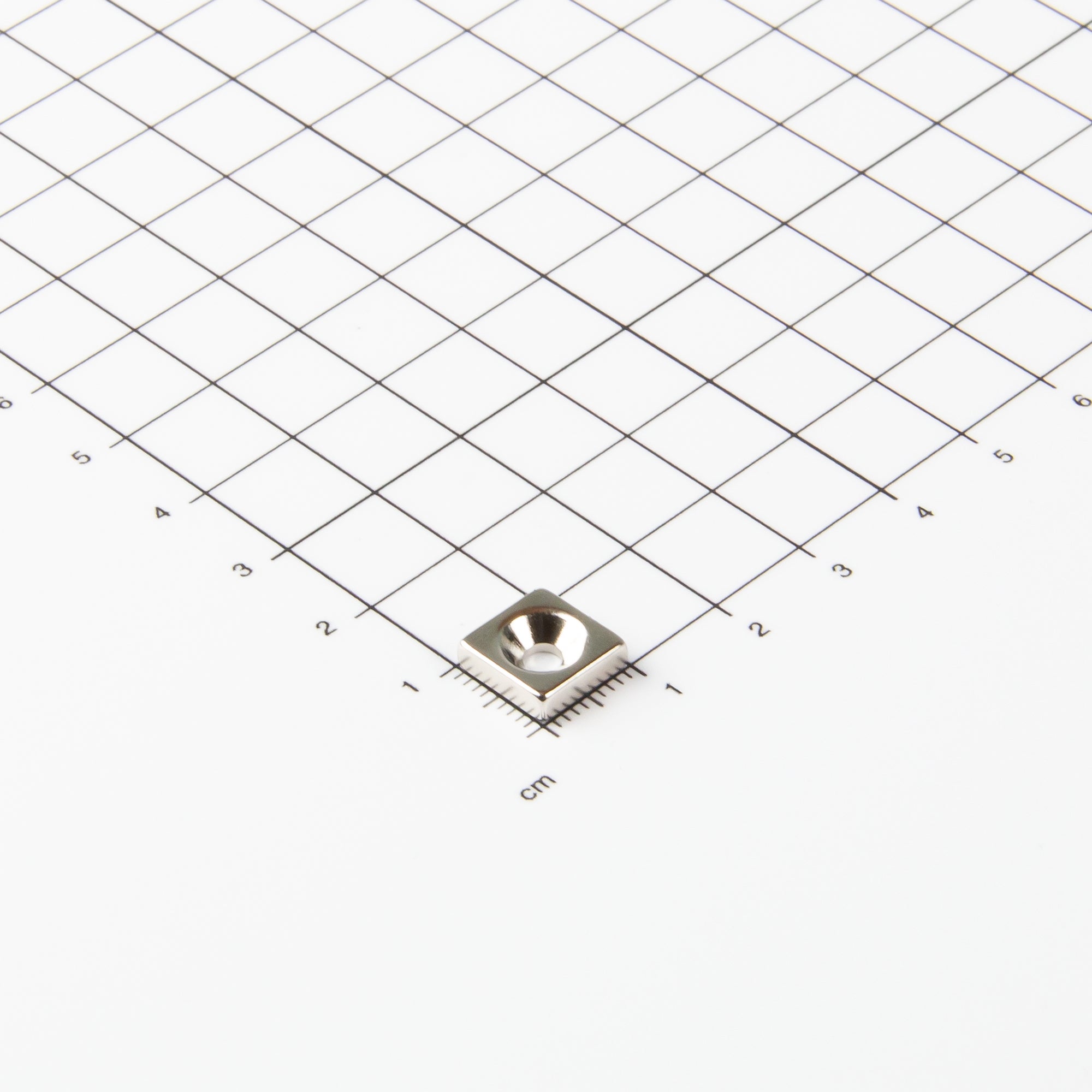 Magna-c Neodym-blockmagnet 10x10x3mm Mit Konischer Senkung