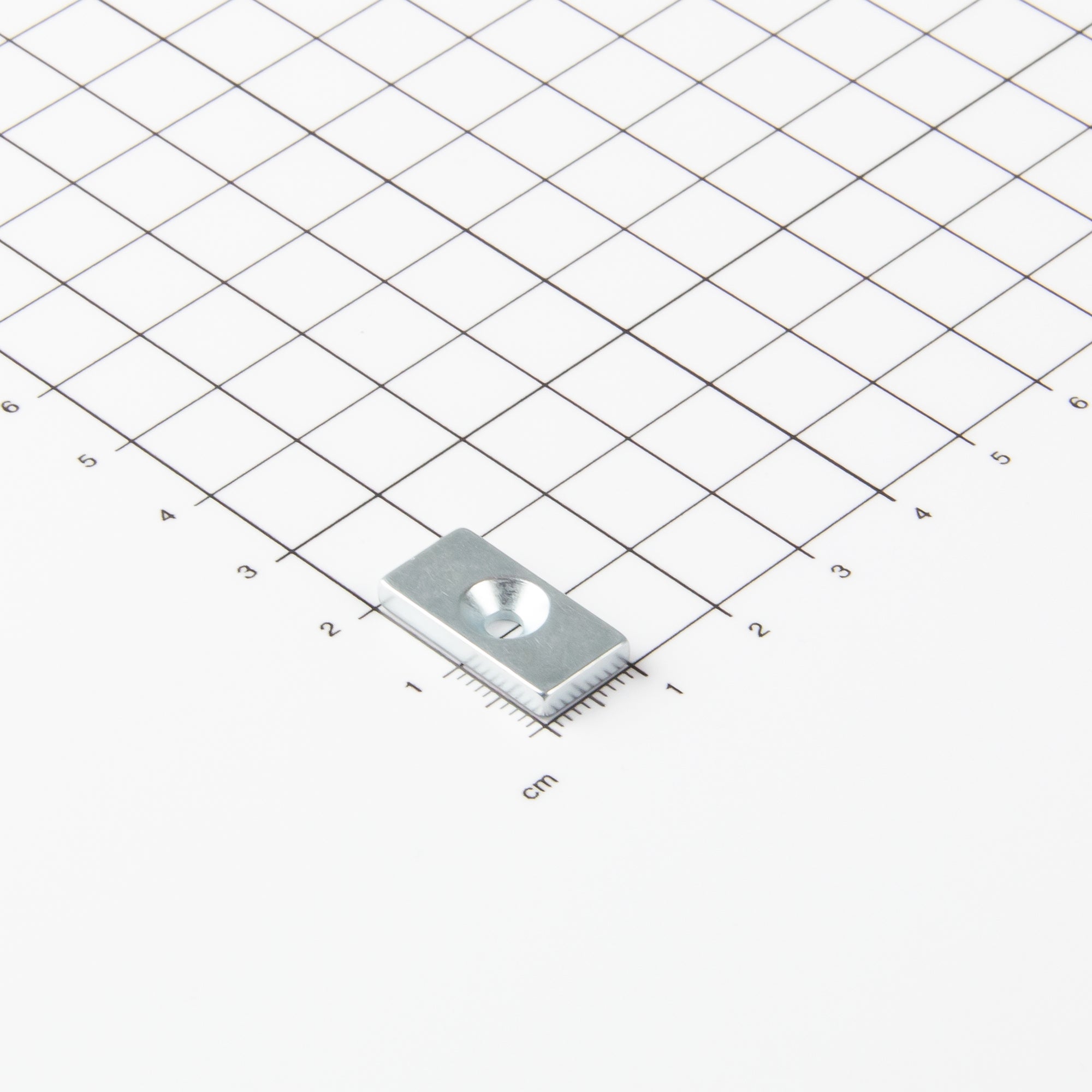 Magna-c Neodym-blockmagnet 20x10x3mm Mit Konischer Senkung