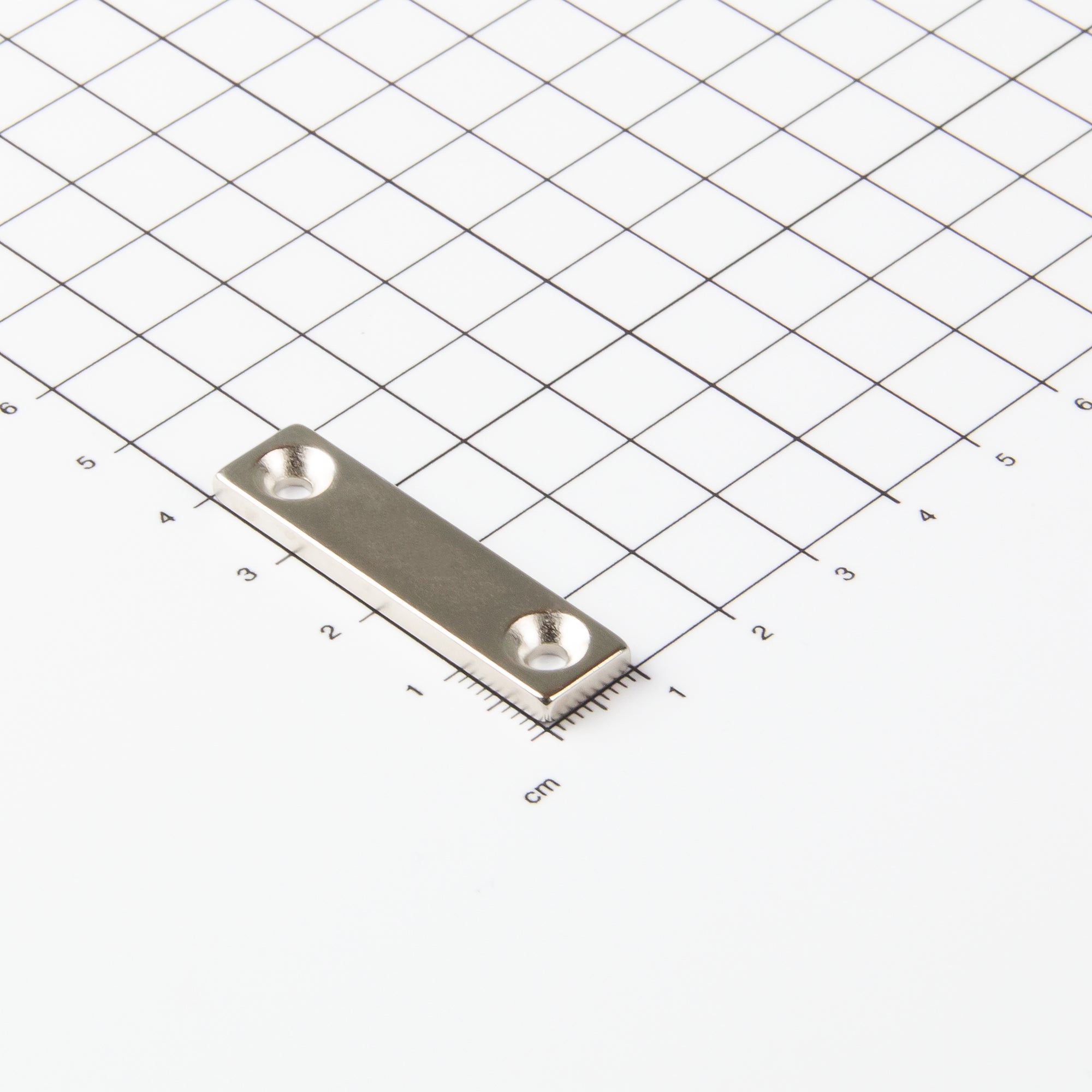 Magna-c Neodym-blockmagnet 40x10x3mm Mit Konischer Senkung