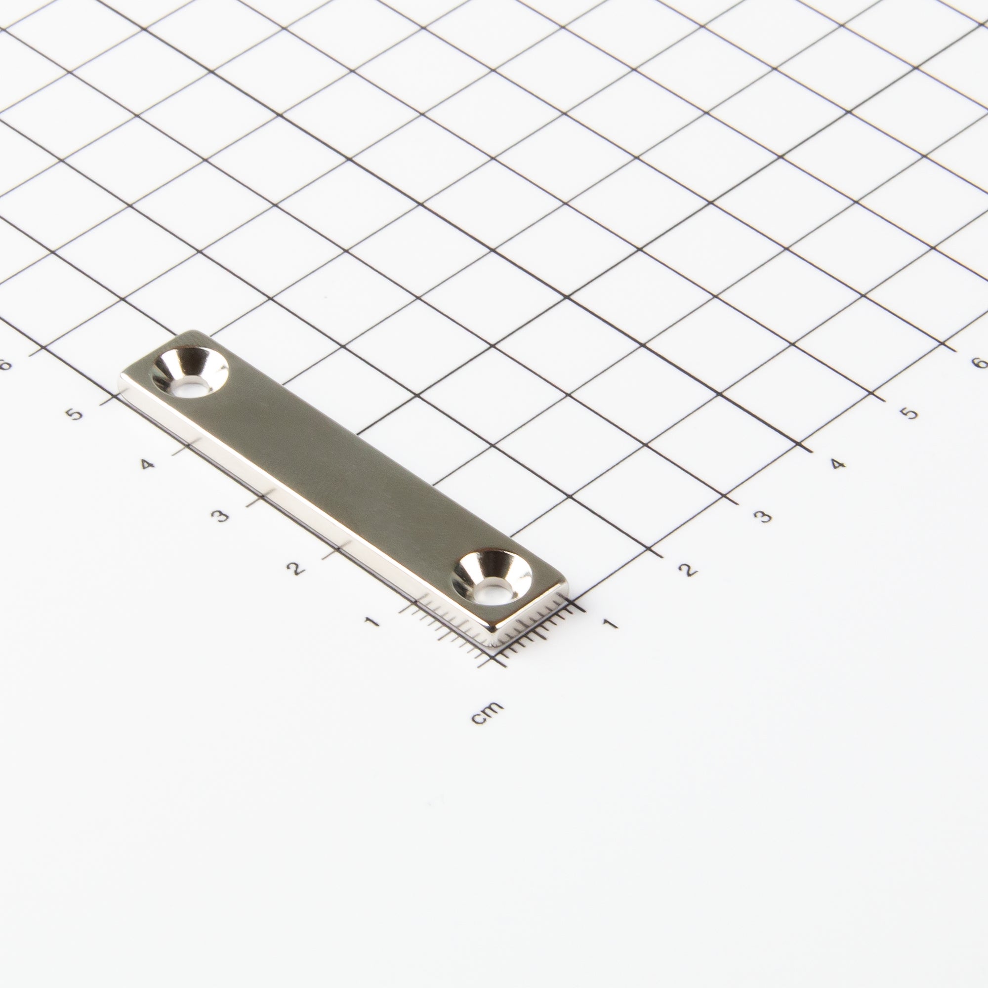 Magna-c Neodym-blockmagnet 50x10x3mm Mit Konischer Senkung