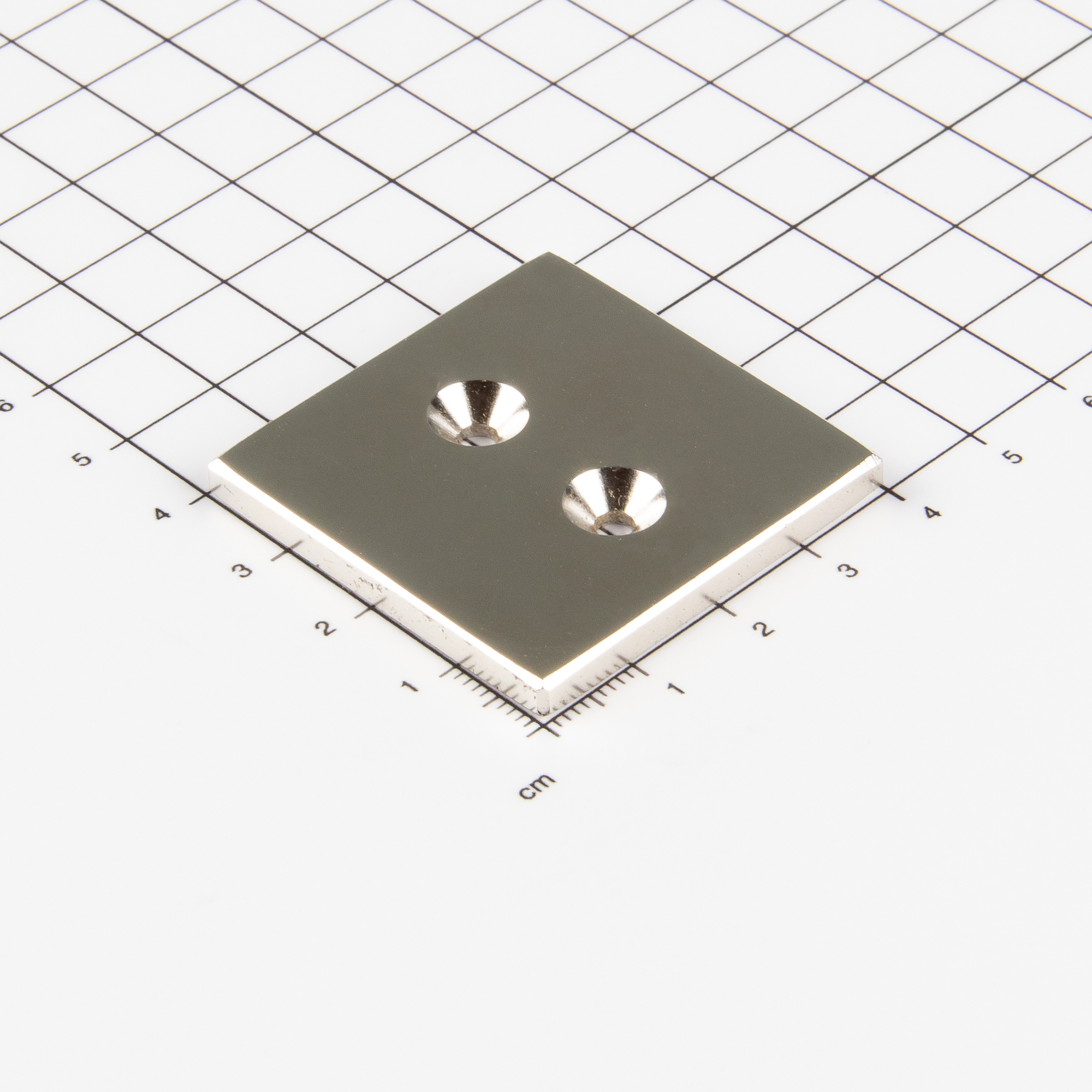 Magna-c Neodym-blockmagnet 40x40x4mm Mit Konischer Senkung