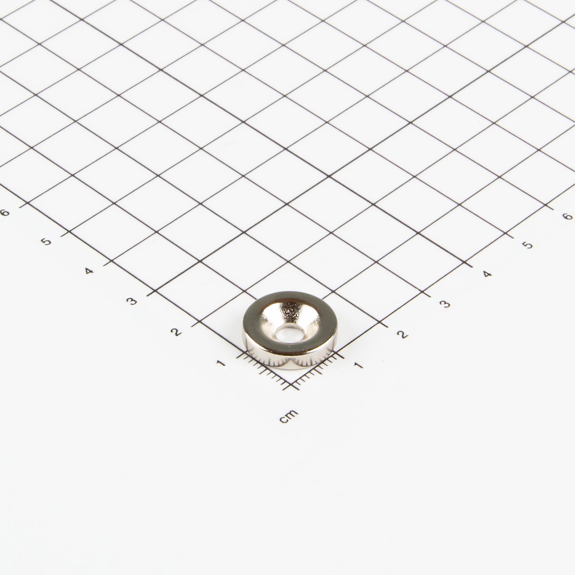 Magna-c Neodym-ringmagnet Ø15xø4,5x3,5mm Mit Konischer Senkung
