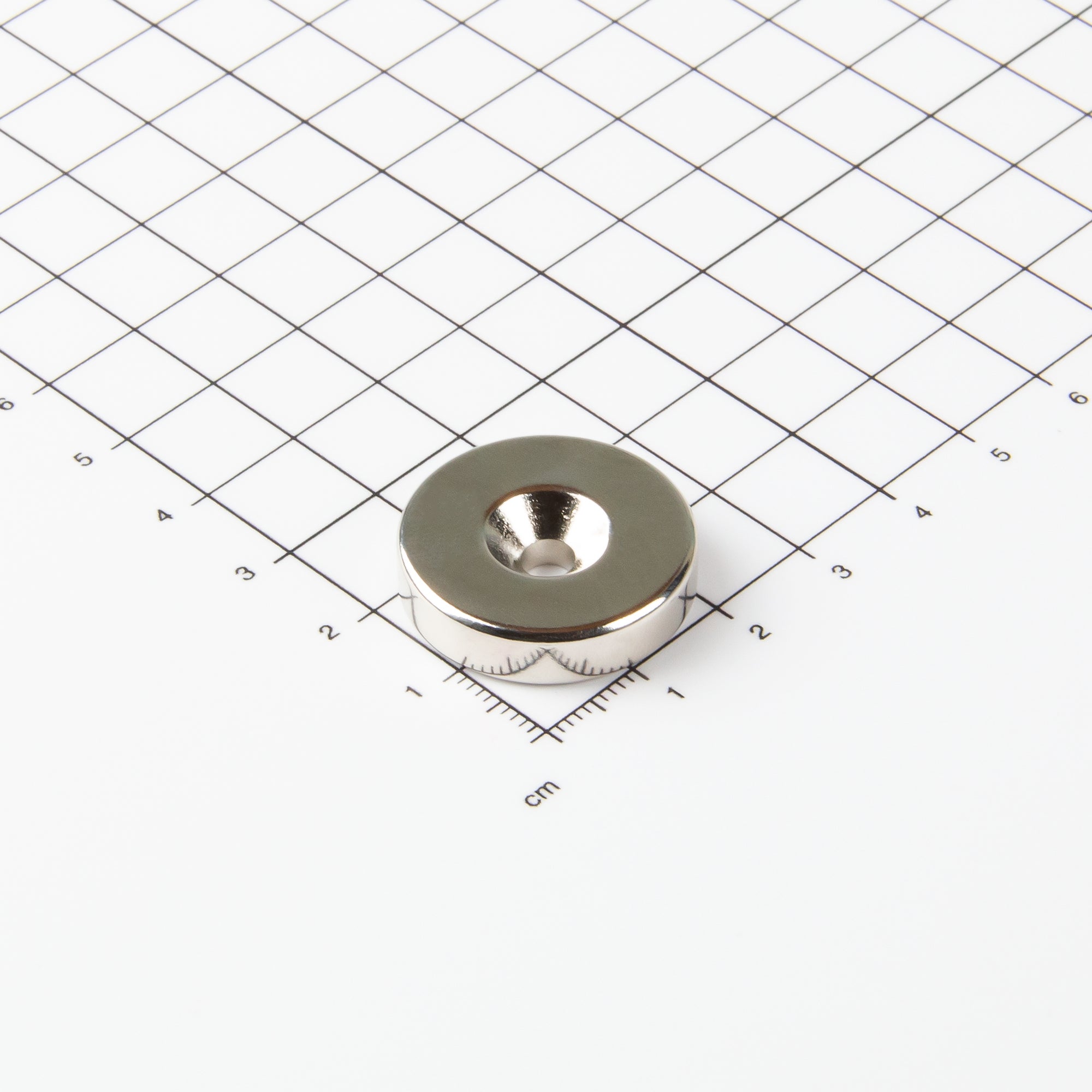 Magna-c Neodym-ringmagnet Ø25xø4,5x6mm Mit Konischer Senkung