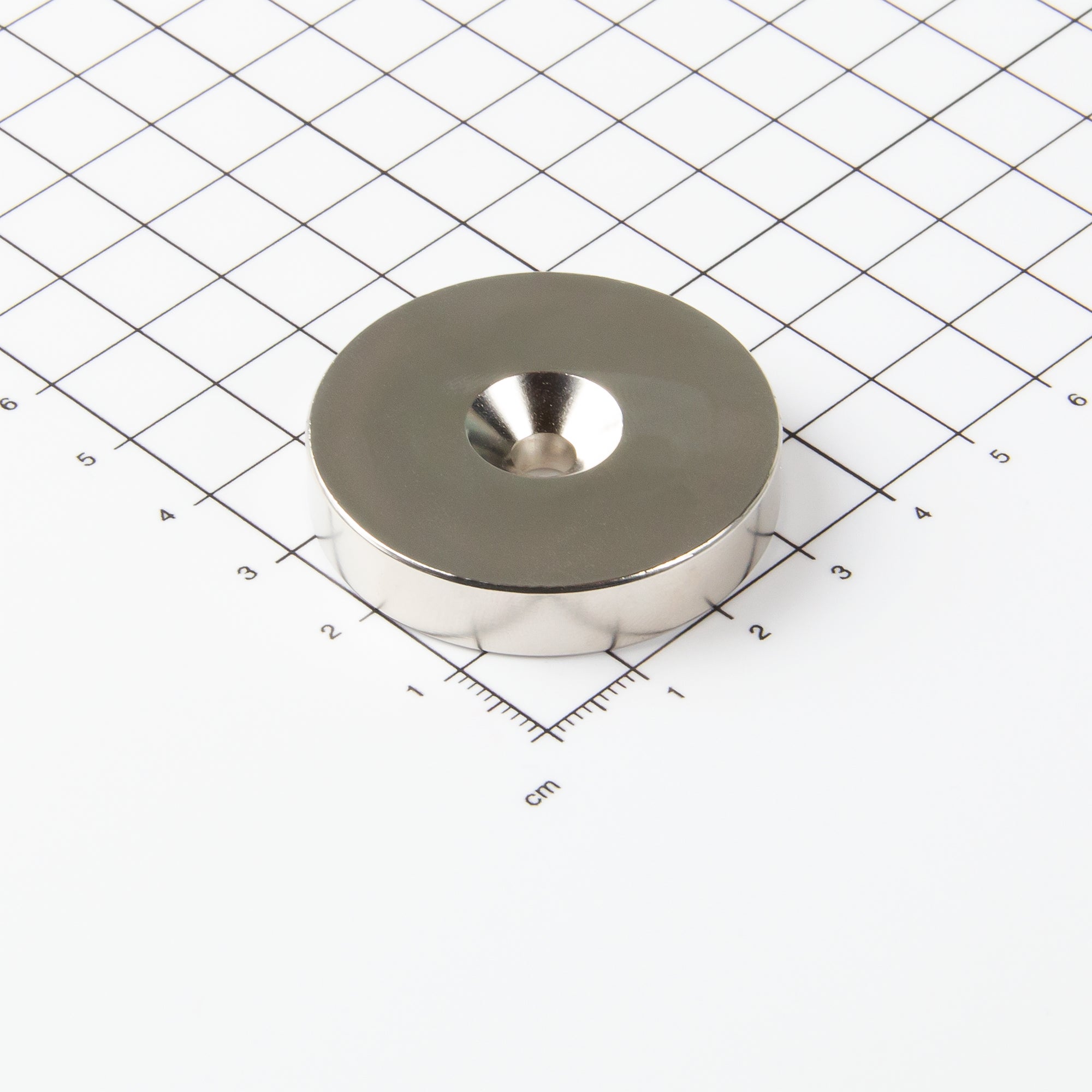 Magna-c Neodym-ringmagnet Ø40xø5,5x8mm Mit Konischer Senkung
