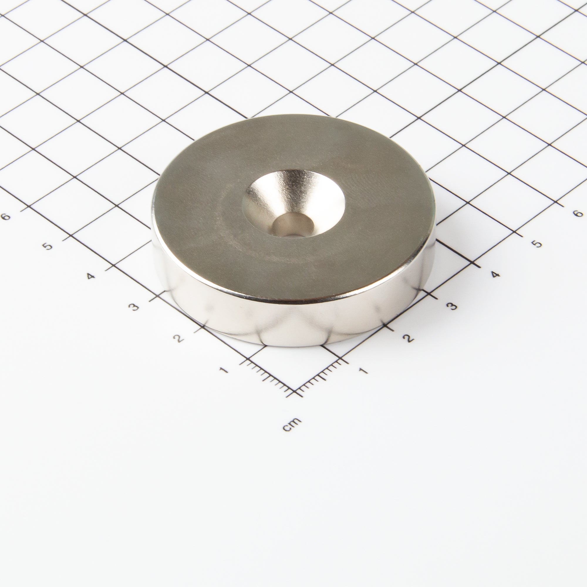 Magna-c Neodym-ringmagnet Ø45xø6,5x10mm Mit Konischer Senkung