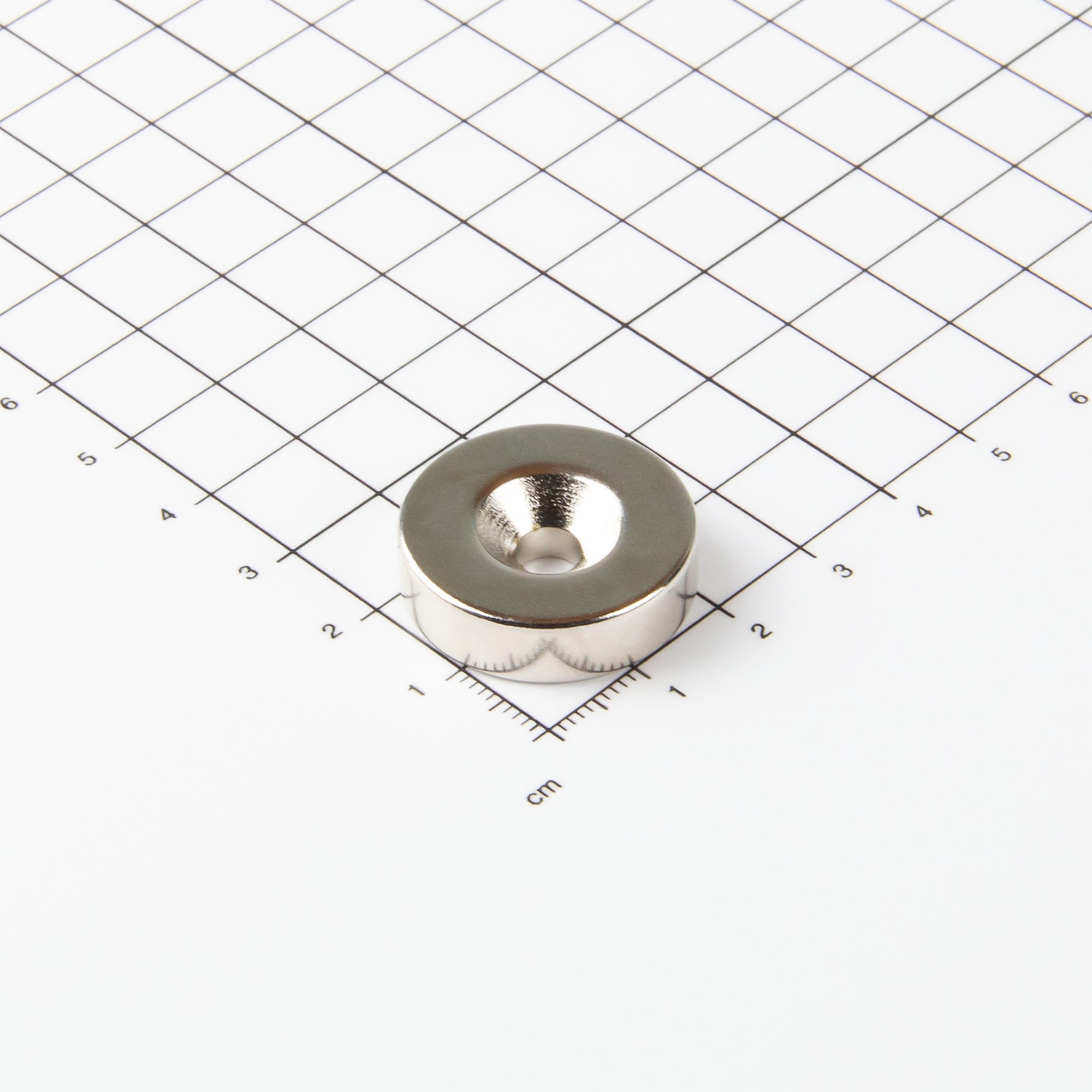 Magna-c Neodym-ringmagnet Ø25xø5,5x7mm Mit Konischer Senkung