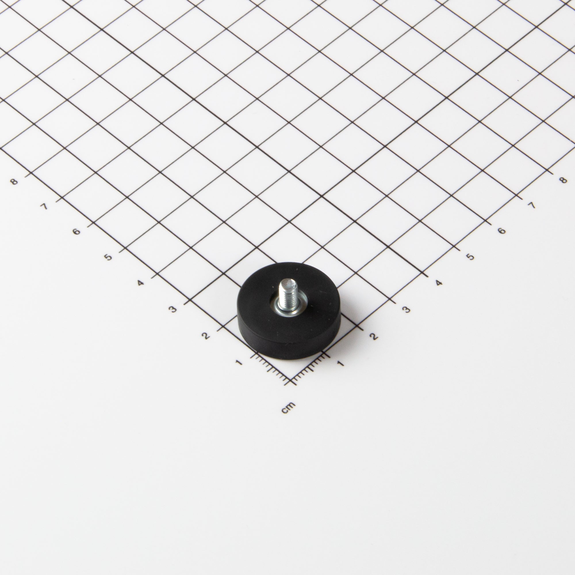 Magna-c Gummiertes Magnetsystem Ø22x6mm Mit Gewindezapfen