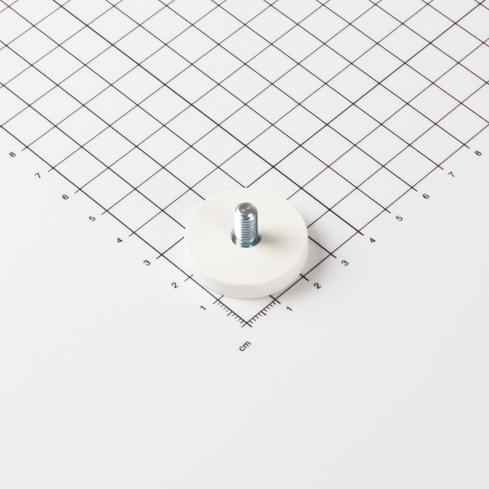 Magna-c Gummiertes Magnetsystem Ø31x6mm Mit Gewindezapfen