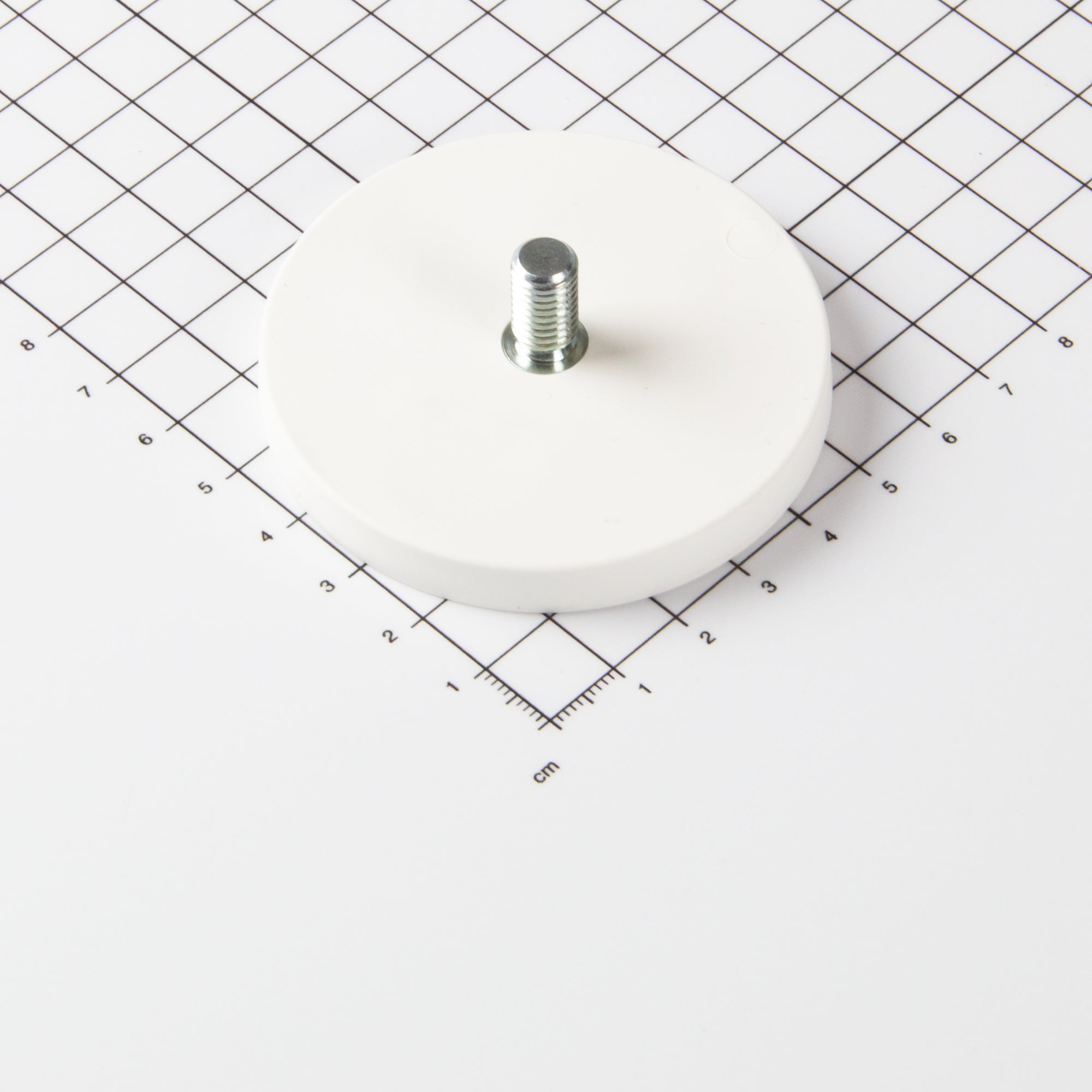 Magna-c Gummiertes Magnetsystem Ø66x8,5mm Mit Gewindezapfen