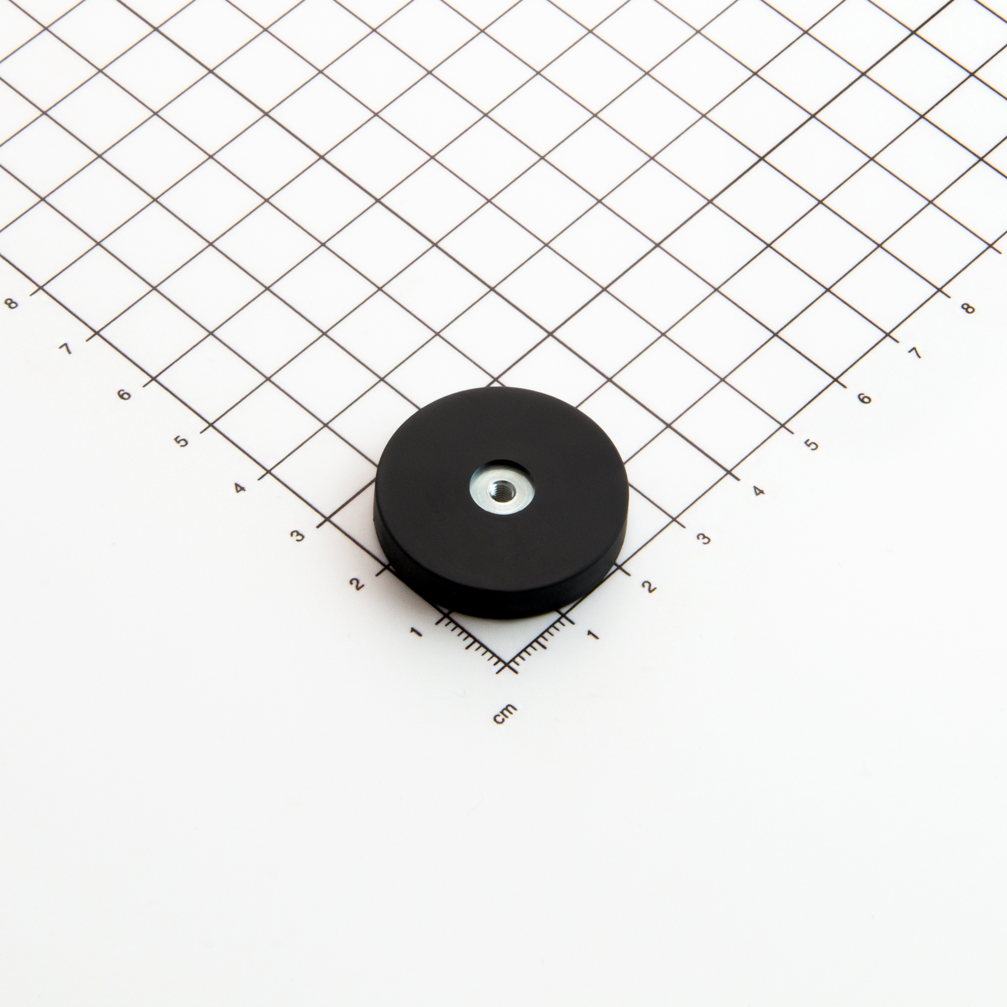 Magna-c Gummiertes Magnetsystem Ø32x7mm Mit Innengewinde