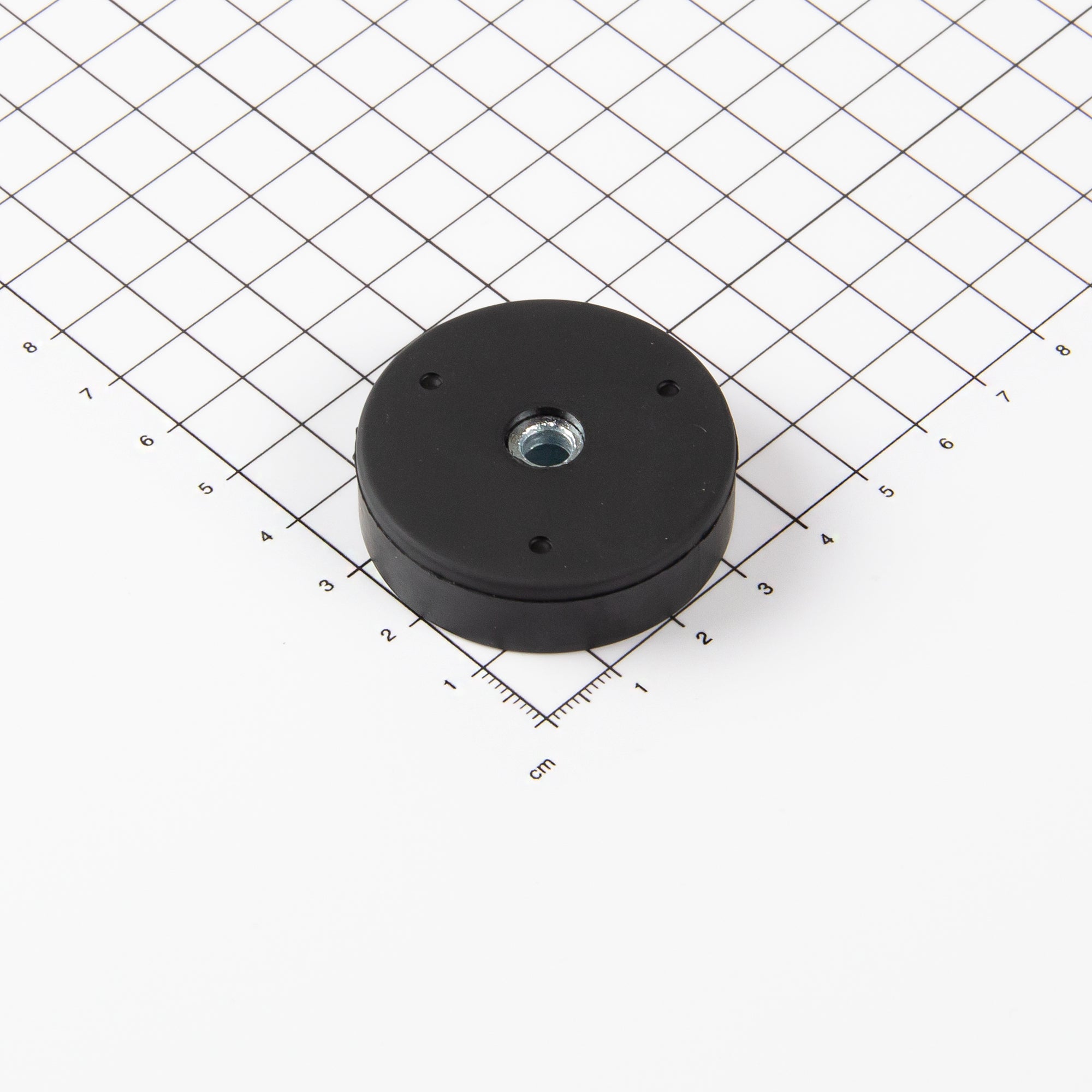 Magna-c Gummiertes Magnetsystem Ø43x12,5mm Mit Konischer Senkung