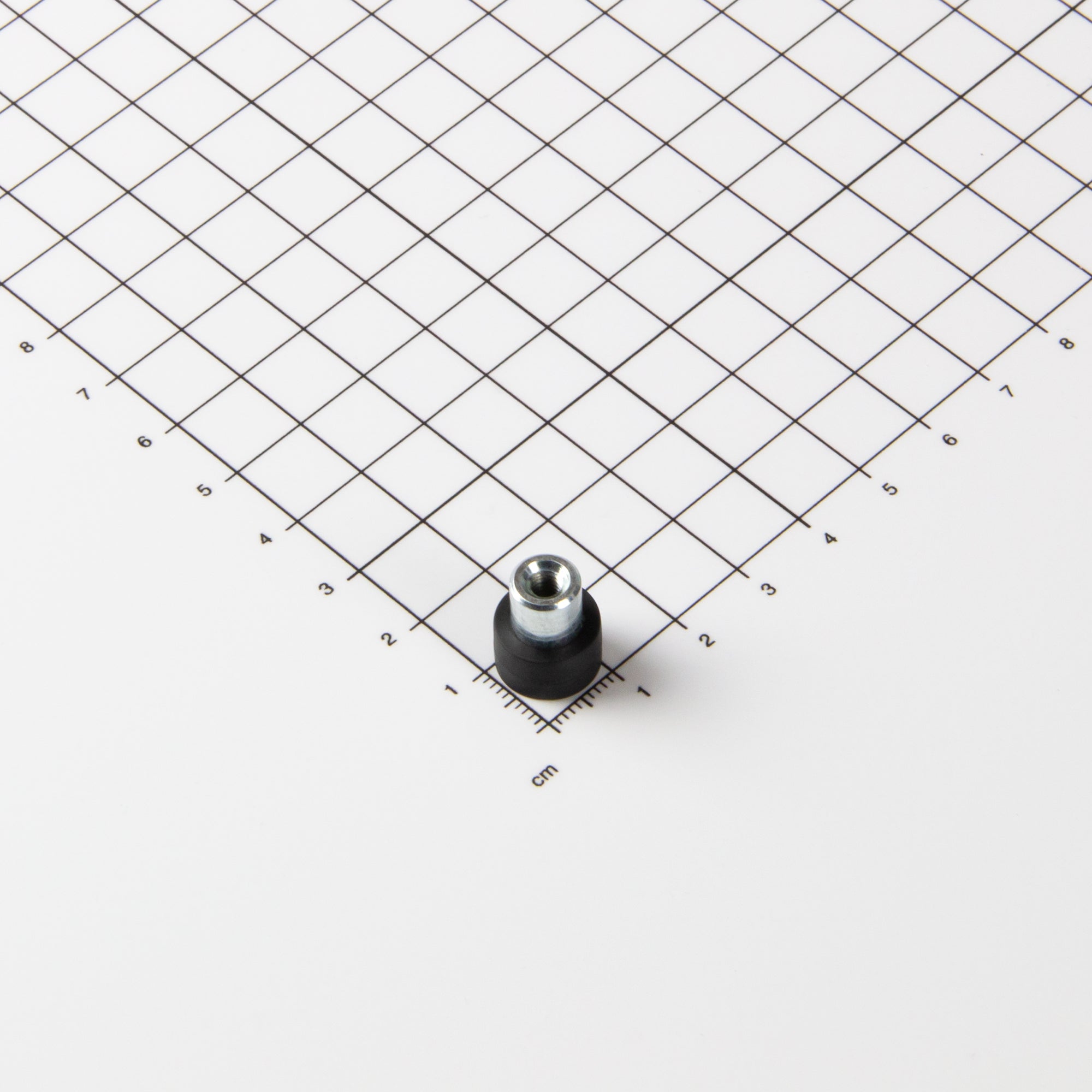 Magna-c Gummiertes Magnetsystem Ø12x7mm Mit Gewindebuchse