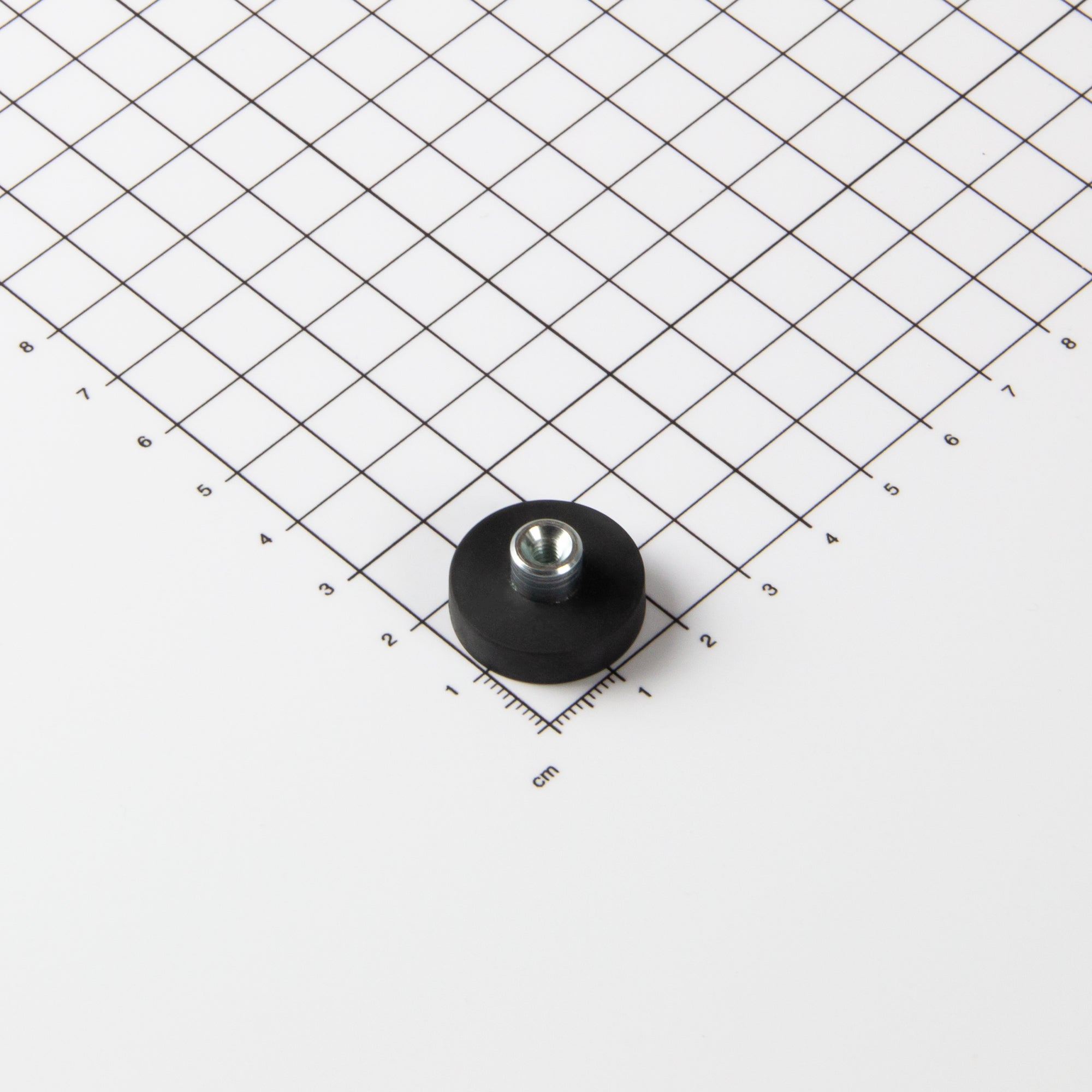 Magna-c Gummiertes Magnetsystem Ø22x6mm Mit Gewindebuchse
