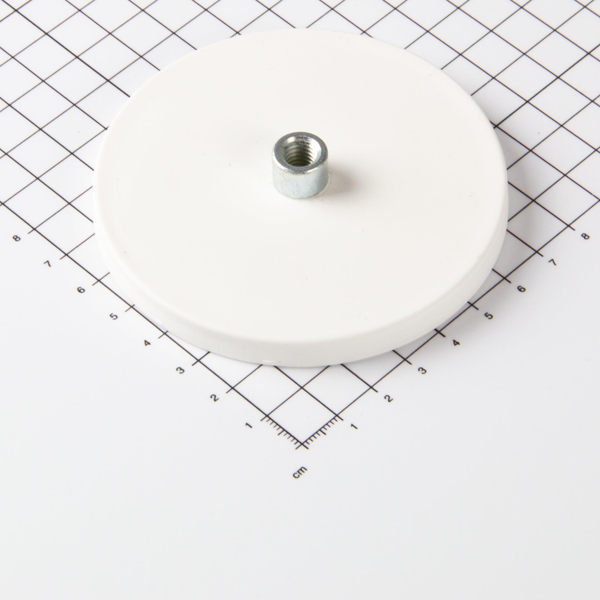 Magna-c Gummiertes Magnetsystem Ø88x8,5mm Mit Gewindebuchse