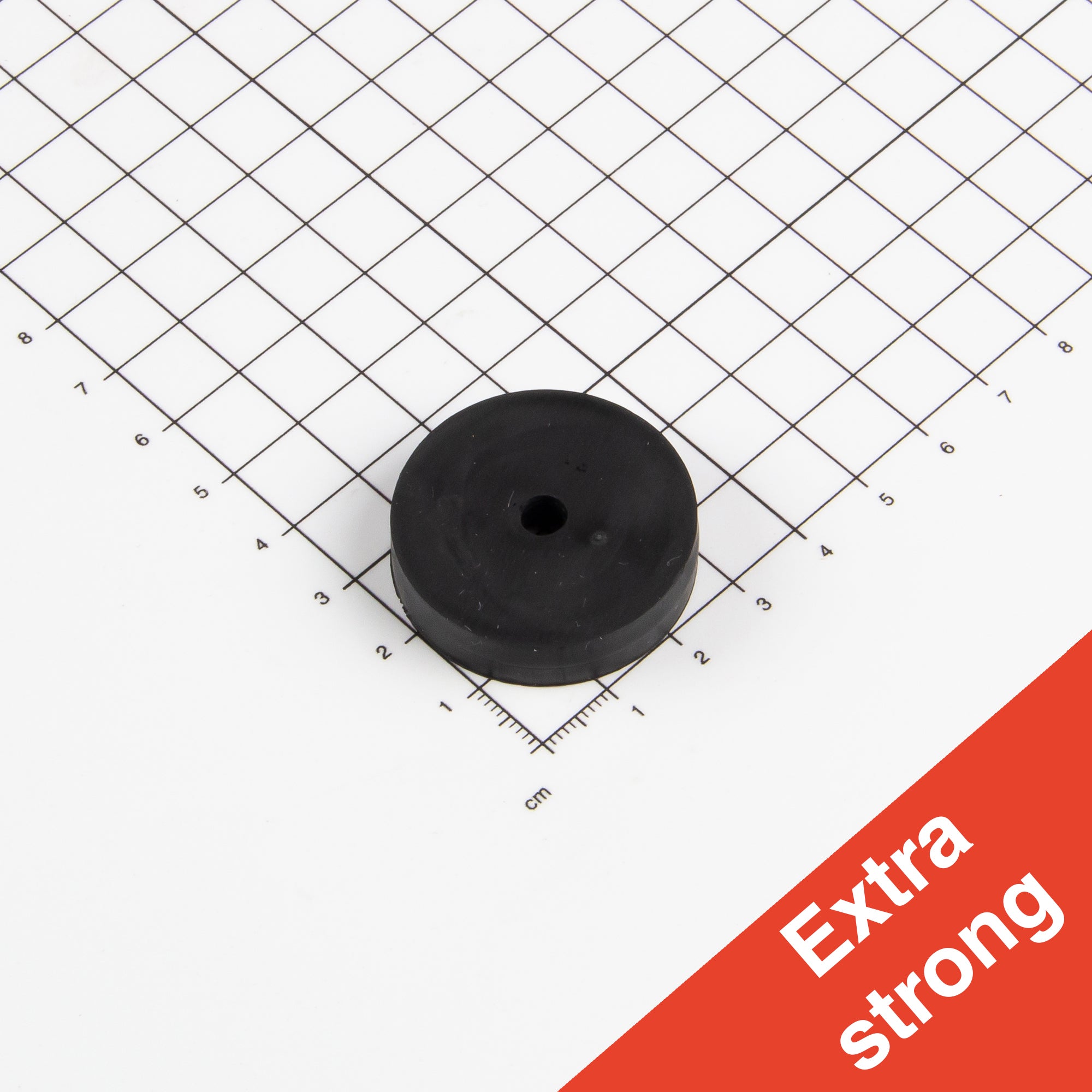 Magna-c Gummiertes Magnetsystem Ø34,5x7,6mm Mit Konischer Senkung