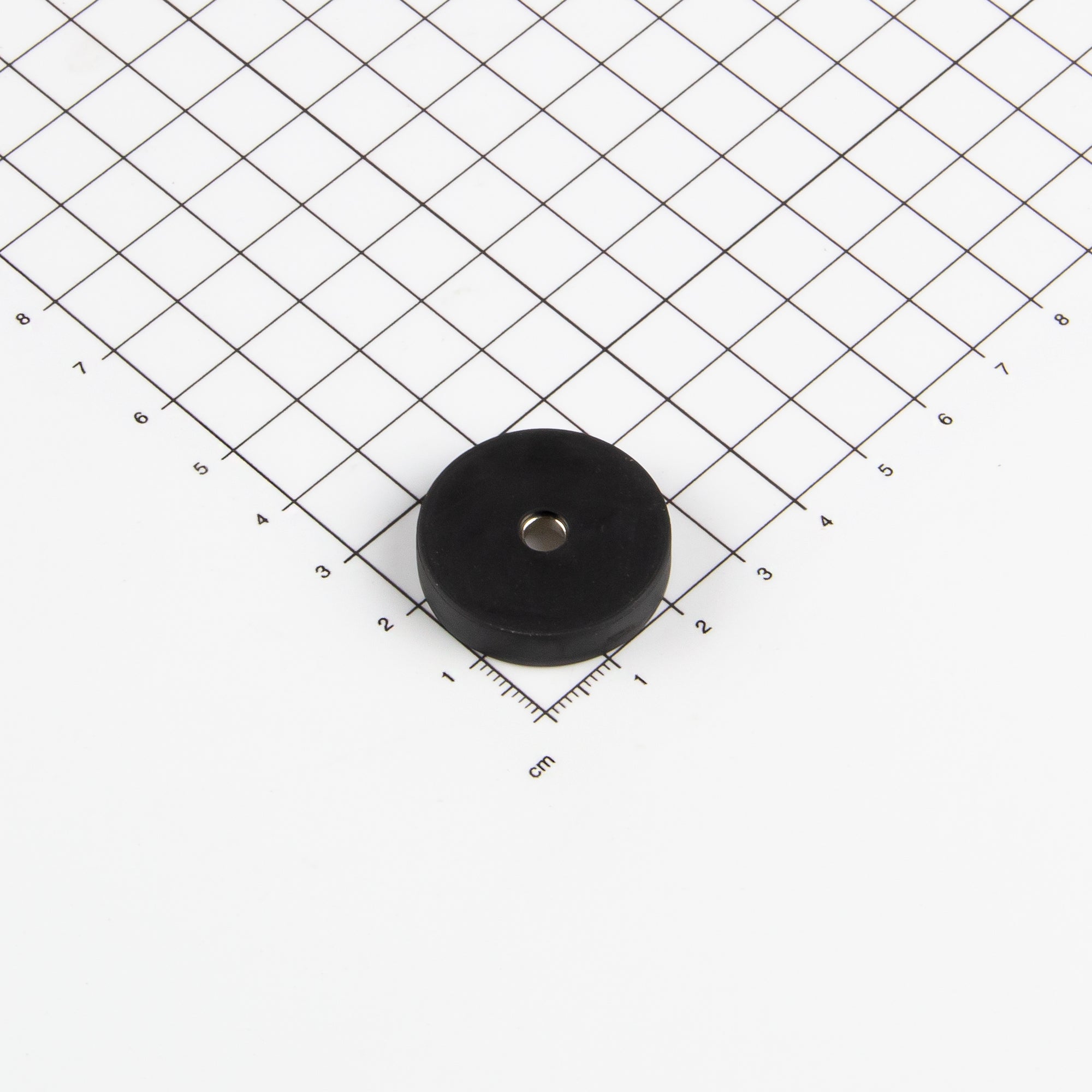 Magna-c Gummiertes Magnetsystem Ø28,5x6,5mm Mit Konischer Senkung