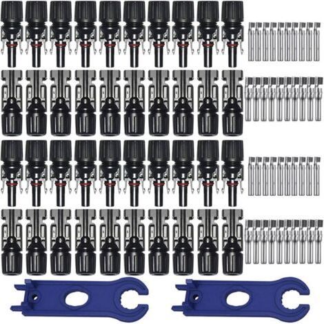 Maryplast-20 Paar Mc4 Solarstecker Photovoltaik, Pv Stecker/kupplung Mit Doppel-dichtung, Für Solarmodul Kabelanschluss