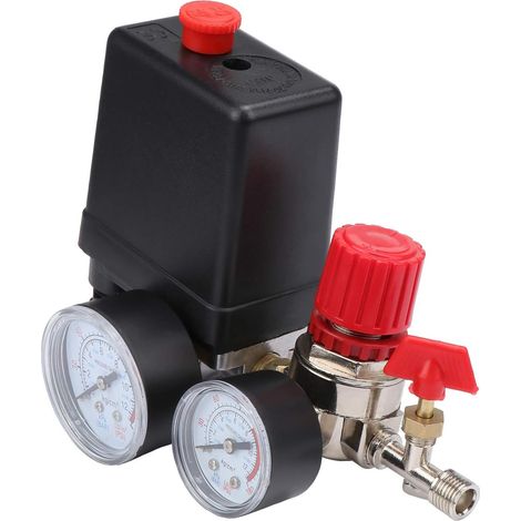 Maryplast-druckschalter Für Luftkompressor Mit Manometer (eisen-manometer)