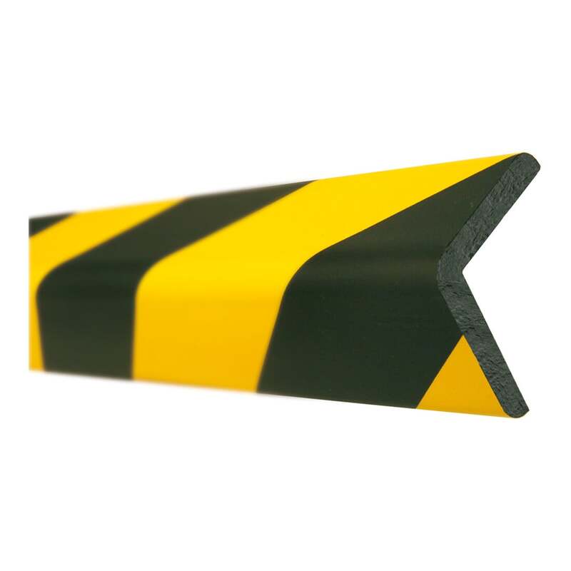 [gebraucht] B-ware Moravia Prallschutz Kantenschutz Winkel 60x60mm Magnetisch Schwarz-gelb 1000mm
