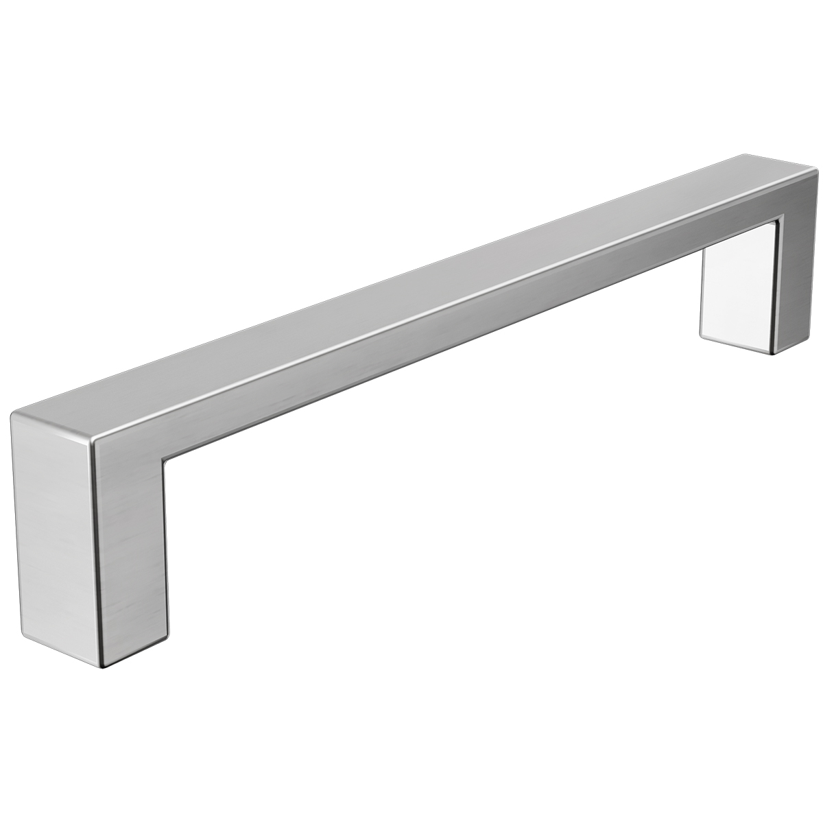 Möbelgriff La 96mm Orlando Edelstahl Matt Gebürstet Eckig 12x6mm – Top Qualität