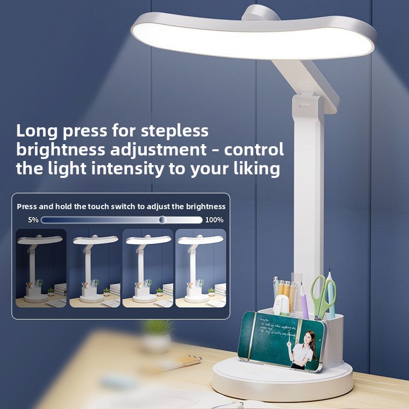 Led Lampe Faltbar Wiederaufladbar Sanftes Licht Anti Myopie 3 Stufen Studium Lesen