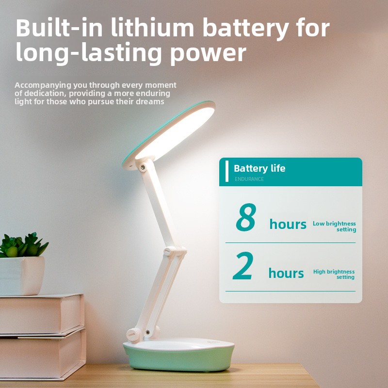 Led Schreibtischlampe Faltbar Wiederaufladbar Augenschutz Anti Myopie Studium Lesen