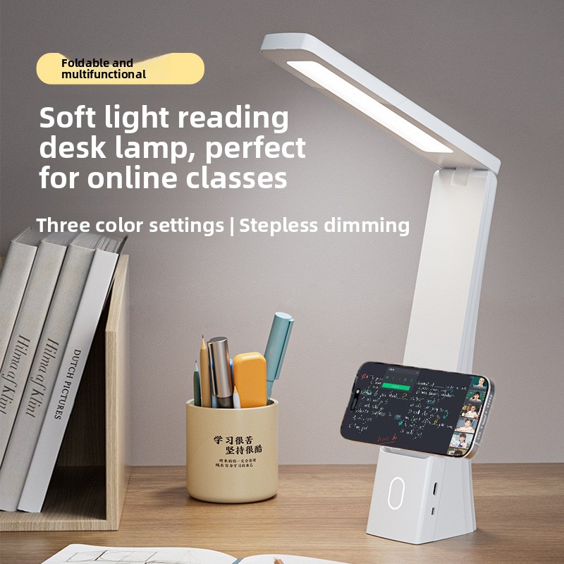Faltbare Usb Lampe Modell A6 Wiederaufladbar Augenschutz Studium Wohnheim