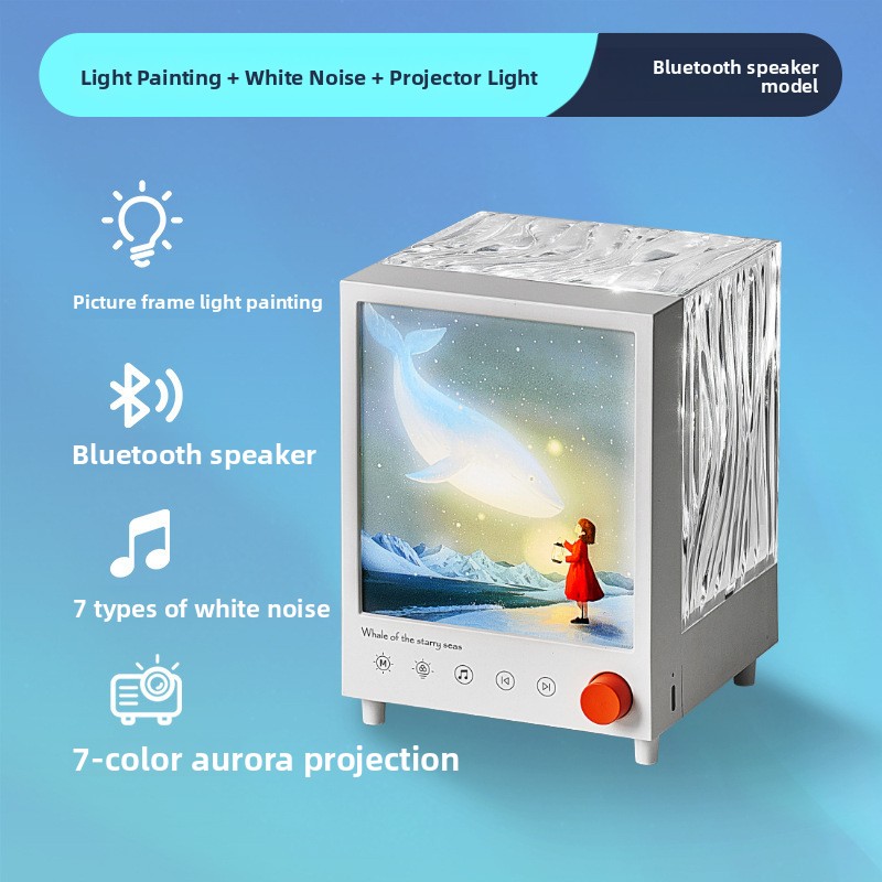 Galaxy Aurora Projektor Stimmungslampe Bluetooth Lautsprecher Nachtlicht Deko Geschenk
