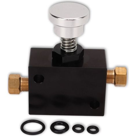 Bremsdosierungsventil 1/8 Npt, 100–1000 Psi, Einstellbares Proportionalventil Mit Kurzem Polaritätswechsel In Schwarz Für Rennwagen