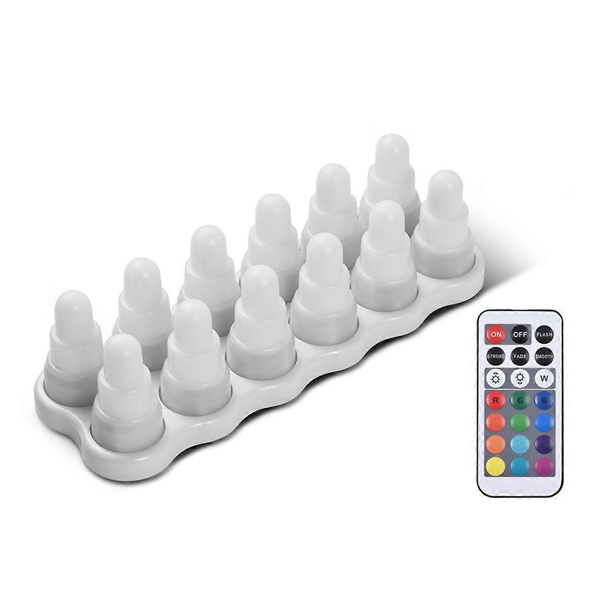 Wiederaufladbare Rgb-led-teelichtlampe, Elektronische Teelichtlampe, Stimmungsvolle Dekoration Für Hochzeiten Und Zuhause, Eu-stecker