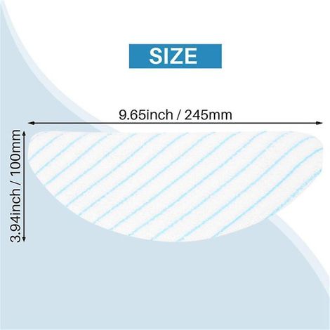 120er-pack Mikrofaser-reinigungstücher, Kompatibel Mit Ecovacs Deebot Ozmo T8 T9 Aivi