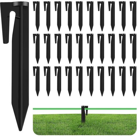 Lot 120 Kabelbefestigungs-pfähle Für Mähroboter – Robuste Kunststoff-erdpfähle – Für Perimeterkabel