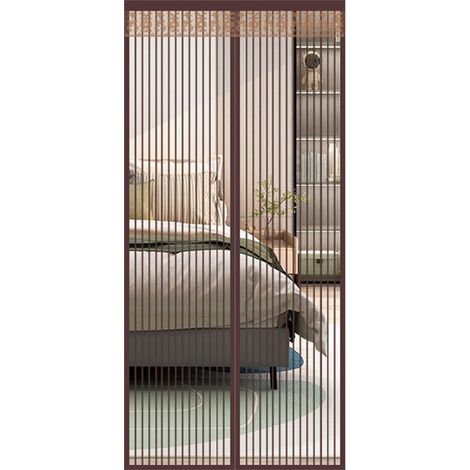 Magnetisches Tür- Und Fenstermoskitonetz 120x220 Cm, Fliegenschutz-türvorhang Mit Selbstschließenden Magneten, Klebestreifen, Automatische Schließung, Sehr Feines Netzgewebe, Einfache Installation Ohn