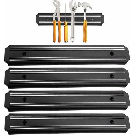 Wandhalterung Für Werkzeuge Magnetisch 4-teilig 33 Cm X 5 Cm Magnetleiste Werkzeugmagnetleiste Für Werkzeuge Tafel-werkzeughalter Magnetleiste Magnetleiste Magnetische Werkzeugleisten