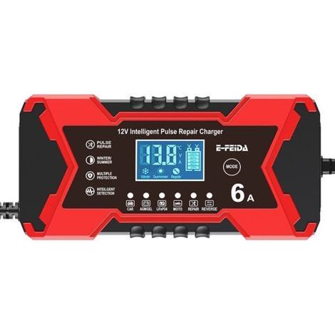 Rougeautobatterie-ladegerät 12 V 6 A, Ladegerät Für Blei-säure-batterien