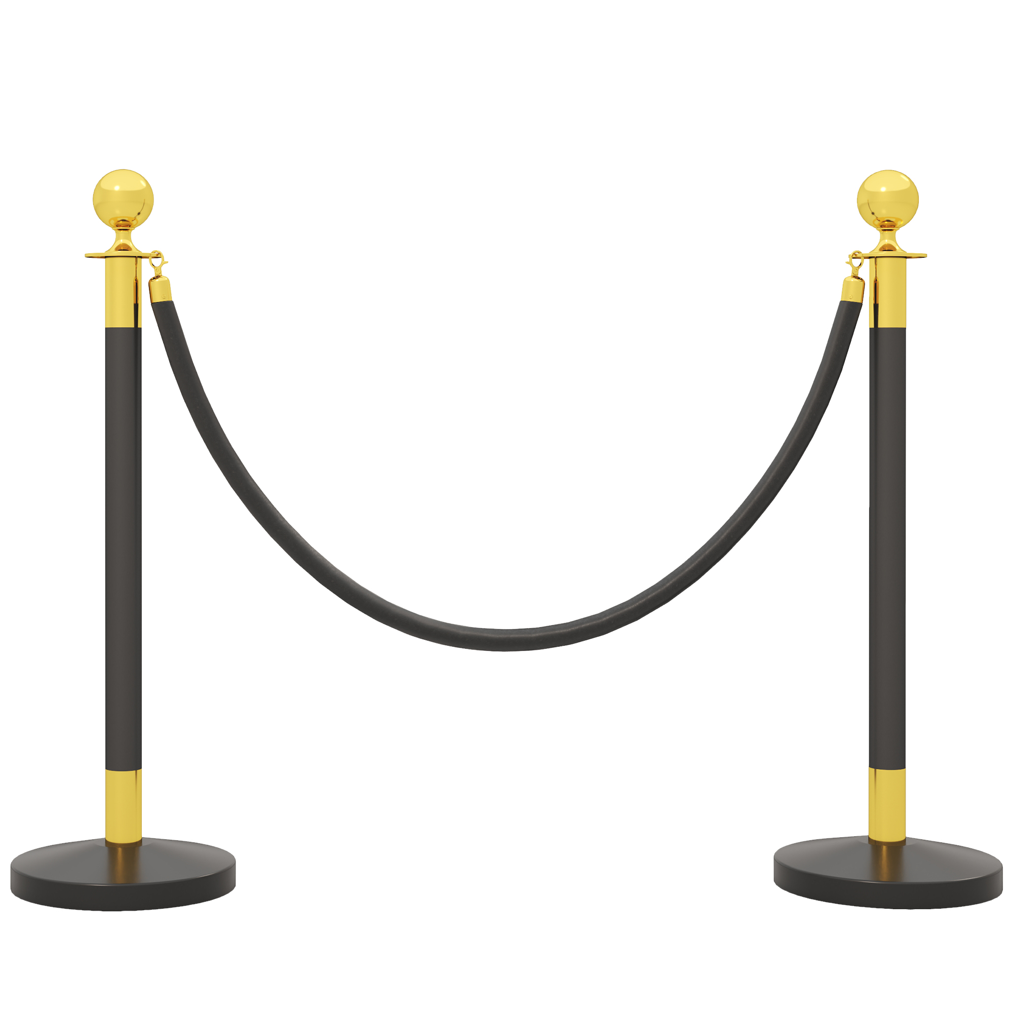 Absperrpfosten Aus Edelstahl, Mit Schwarzem Samtseil 1,5 M, Befüllbarer Sockel, Ø32x96 Cm
