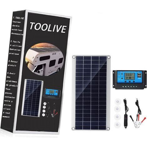 Kit Mit 25w 12v Solarpanel Und 20a Laderegler, Ideal Für Wohnmobile, Yachten, Garten Und Außenbeleuchtung.