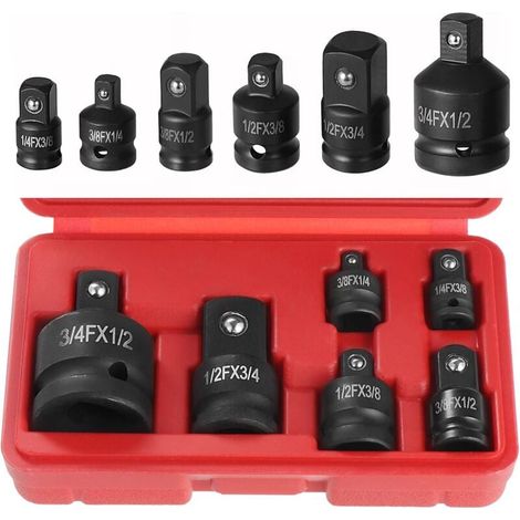 6 Stück Satz Steckschlüssel-adapter, Adapter Für Schlagsteckschlüssel-konverter, Reduzieradapter Für Steckschlüsselsätze, Steckschlüsseladapter, Reduktionsadapter